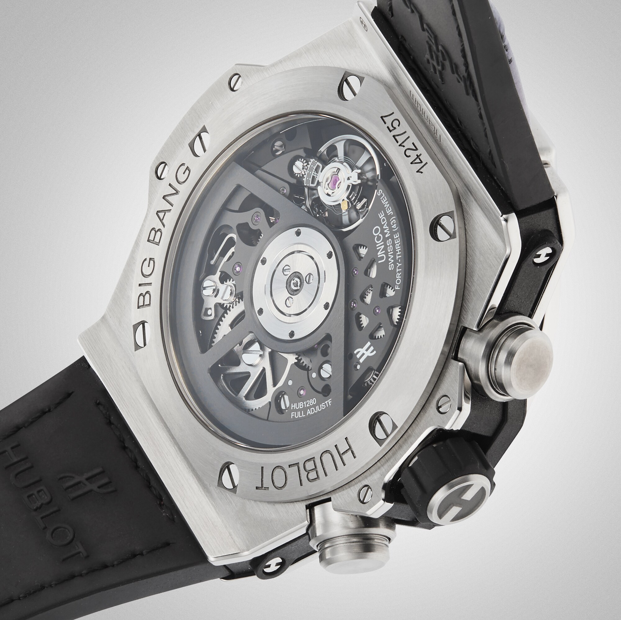 Replica Hublot Big Bang Unico Titanium Rainbow 42mm 441.NX.1117.LR.0999 4 Replica Hublot Big Bang Unico Titanium Rainbow 42mm 441.NX.1117.LR.0999