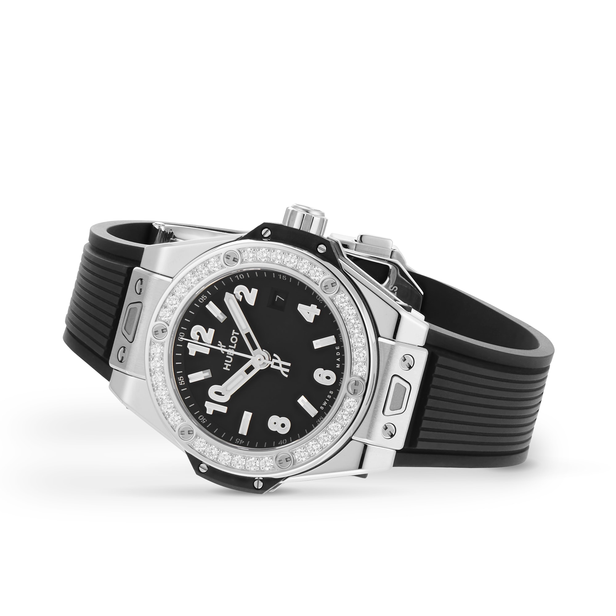 Replica Hublot Big Bang One Click Steel Diamonds 33mm details 485.SX.1170.RX.1204 4 Replica Hublot Big Bang One Click Steel Diamonds 33mm details 485.SX.1170.RX.1204