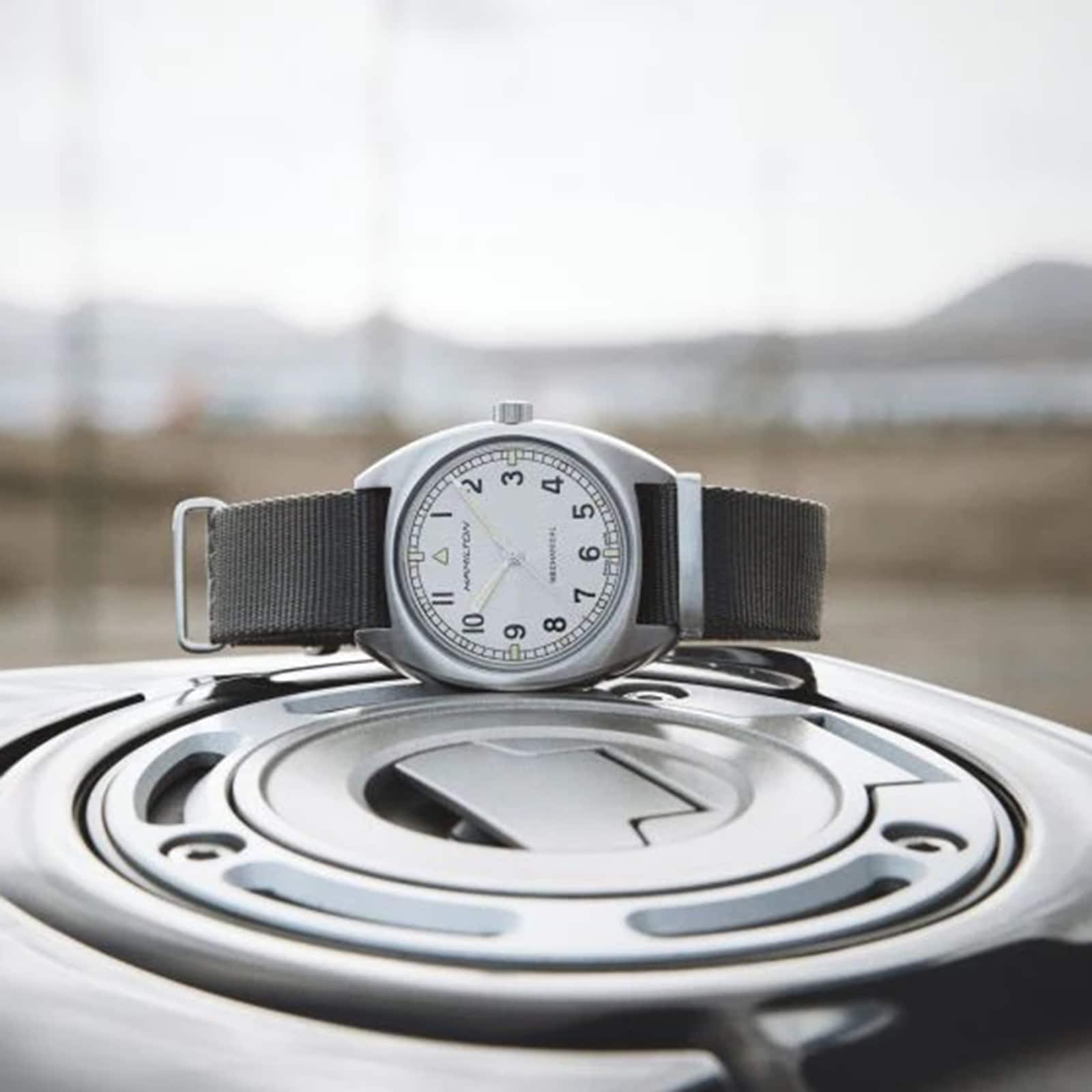 Replica Hamilton Khaki Aviation Pilot Pioneer 36mm Mens details - Grey H76419951 4 Replica Hamilton Khaki Aviation Pilot Pioneer 36mm Mens details - Grey H76419951