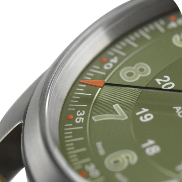 Replica Hamilton Khaki Field Titanium Green dial Brown Strap 38mm H70205860 4 Replica Hamilton Khaki Field Titanium Green dial Brown Strap 38mm H70205860