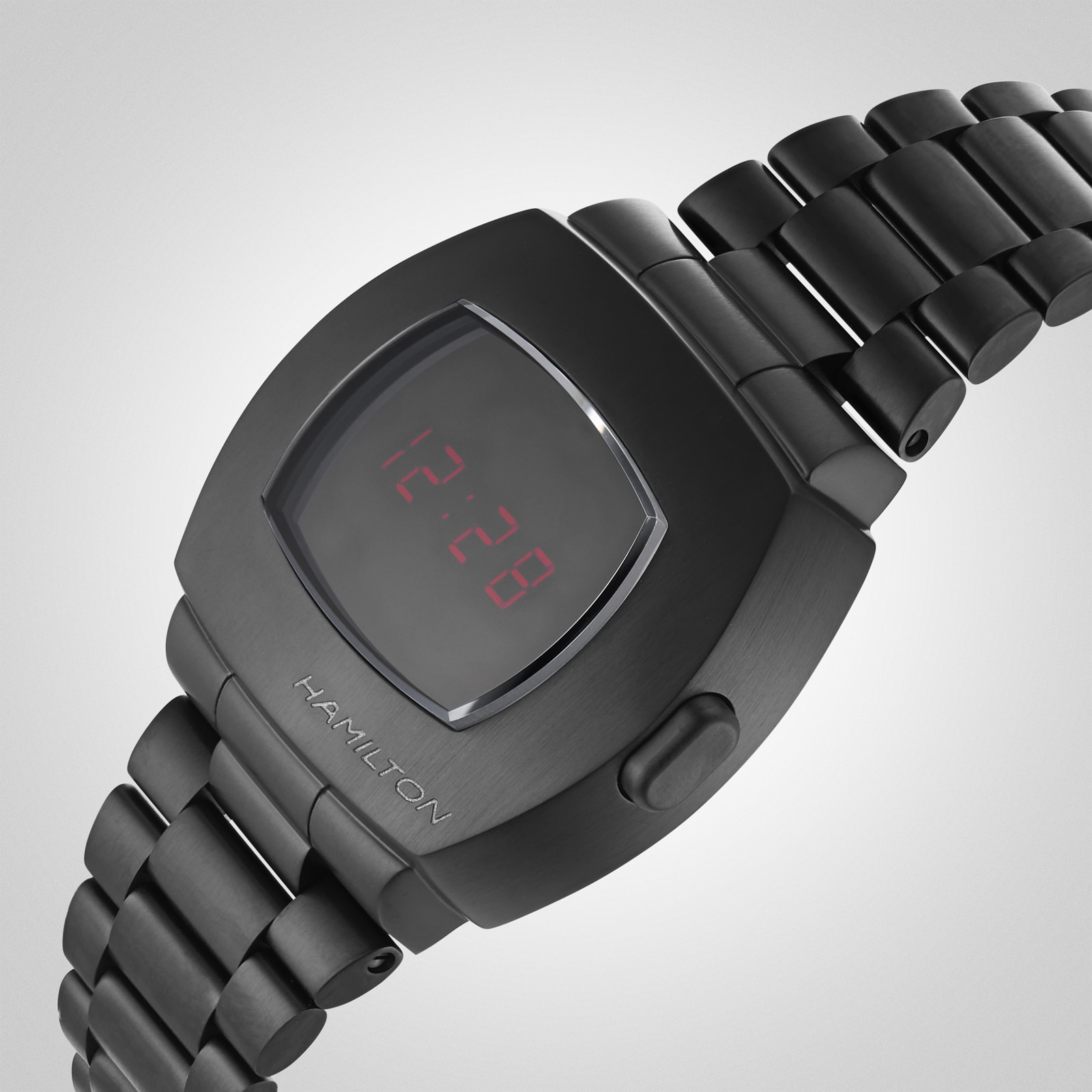 Replica Hamilton American Classic PSR Digital Quartz Mens details Black H52404130