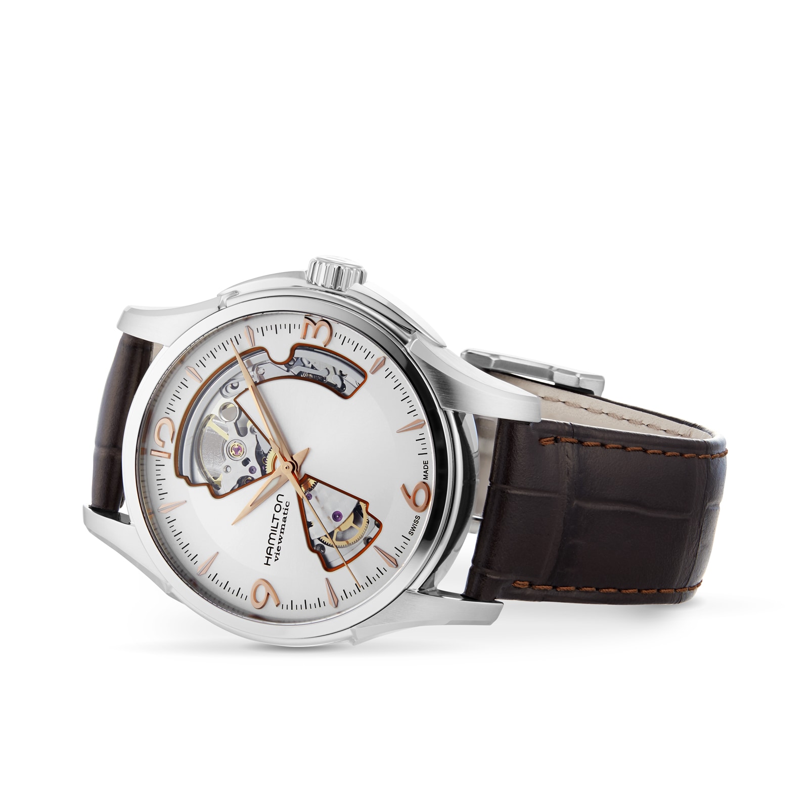 Replica Hamilton Jazzmaster Open Heart Auto 40mm Mens details Silver H32565555 4 Replica Hamilton Jazzmaster Open Heart Auto 40mm Mens details Silver H32565555