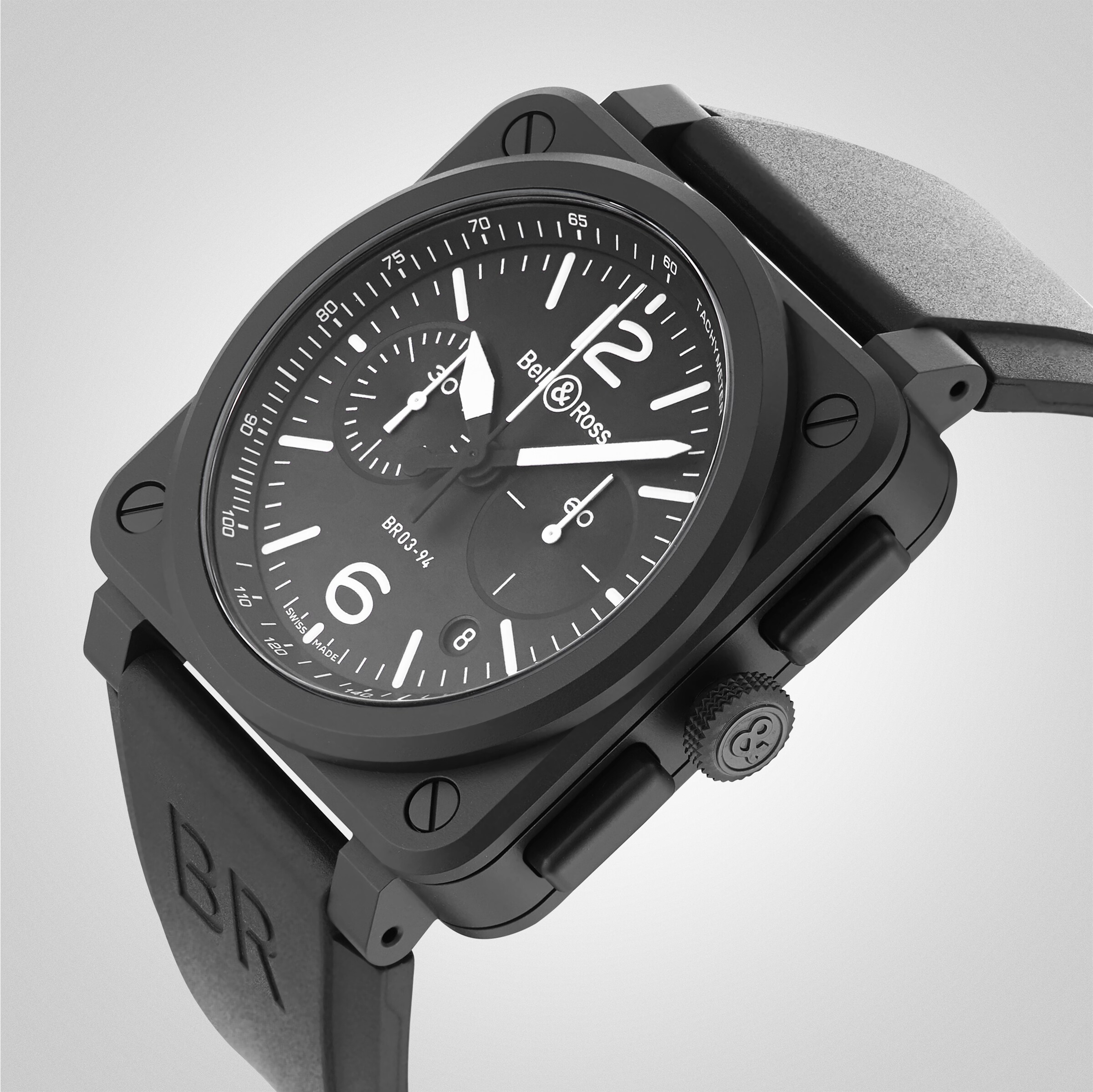Replica Bell & Ross BR 03-94 Black Matte 42mm Mens details BR0394-BL-CE 4 Replica Bell & Ross BR 03-94 Black Matte 42mm Mens details BR0394-BL-CE