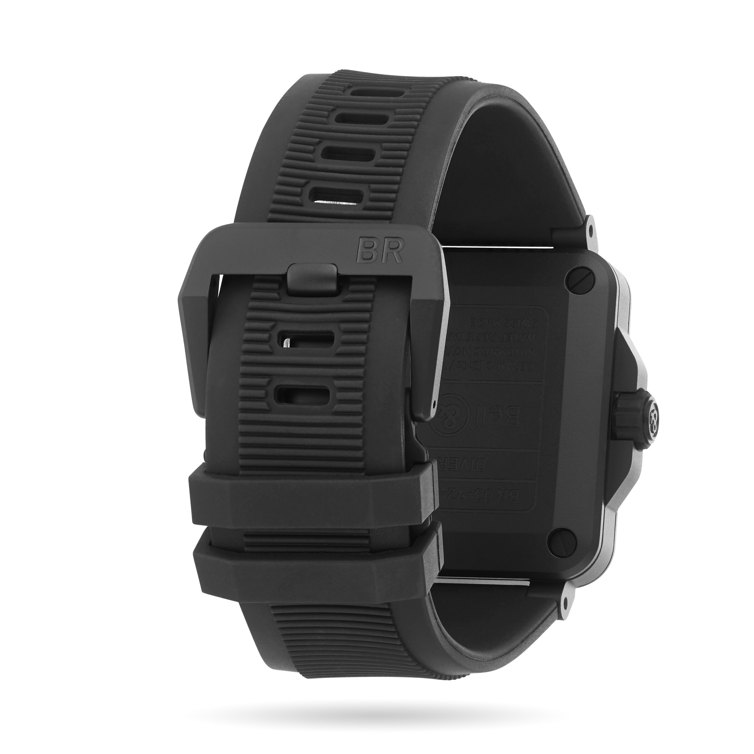 Replica Bell & Ross BR 03-92 Diver Black Matte 42mm Mens details BR0392-D-BL-CE/SRB