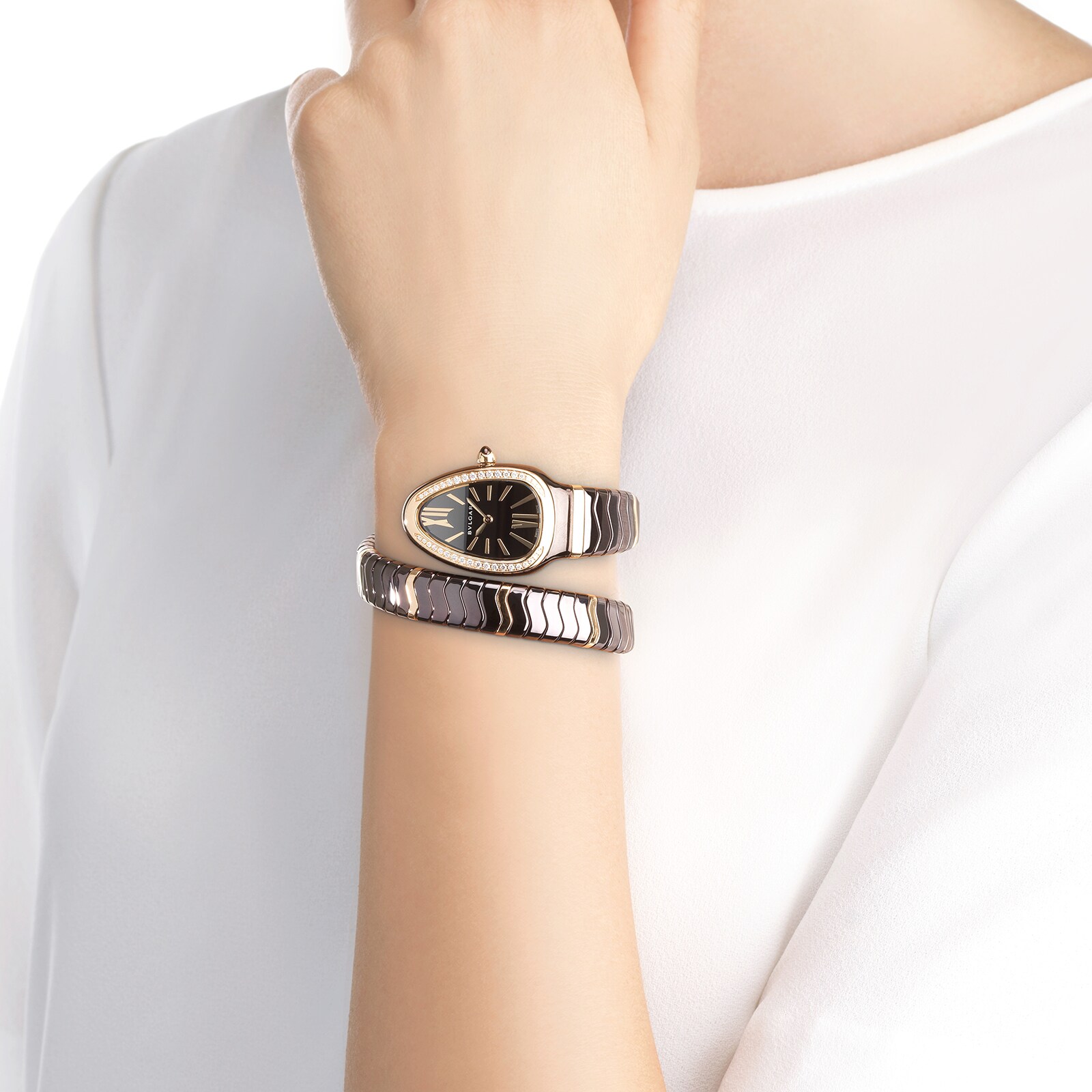 Replica Bvlgari Serpenti Spiga details 103060