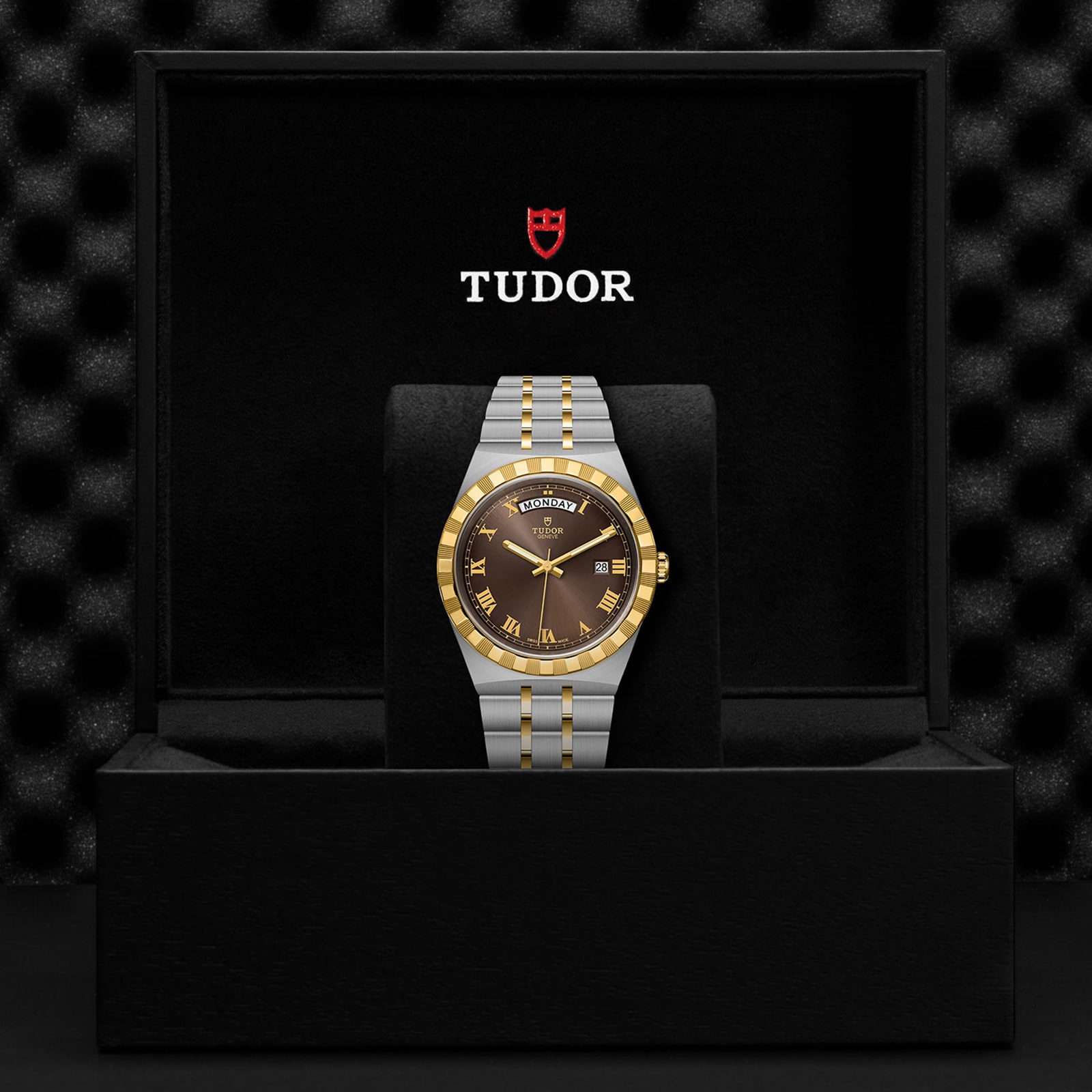 Replica Tudor Royal S G 41mm Steel Case Chocolate Brown Dial M28603-0007