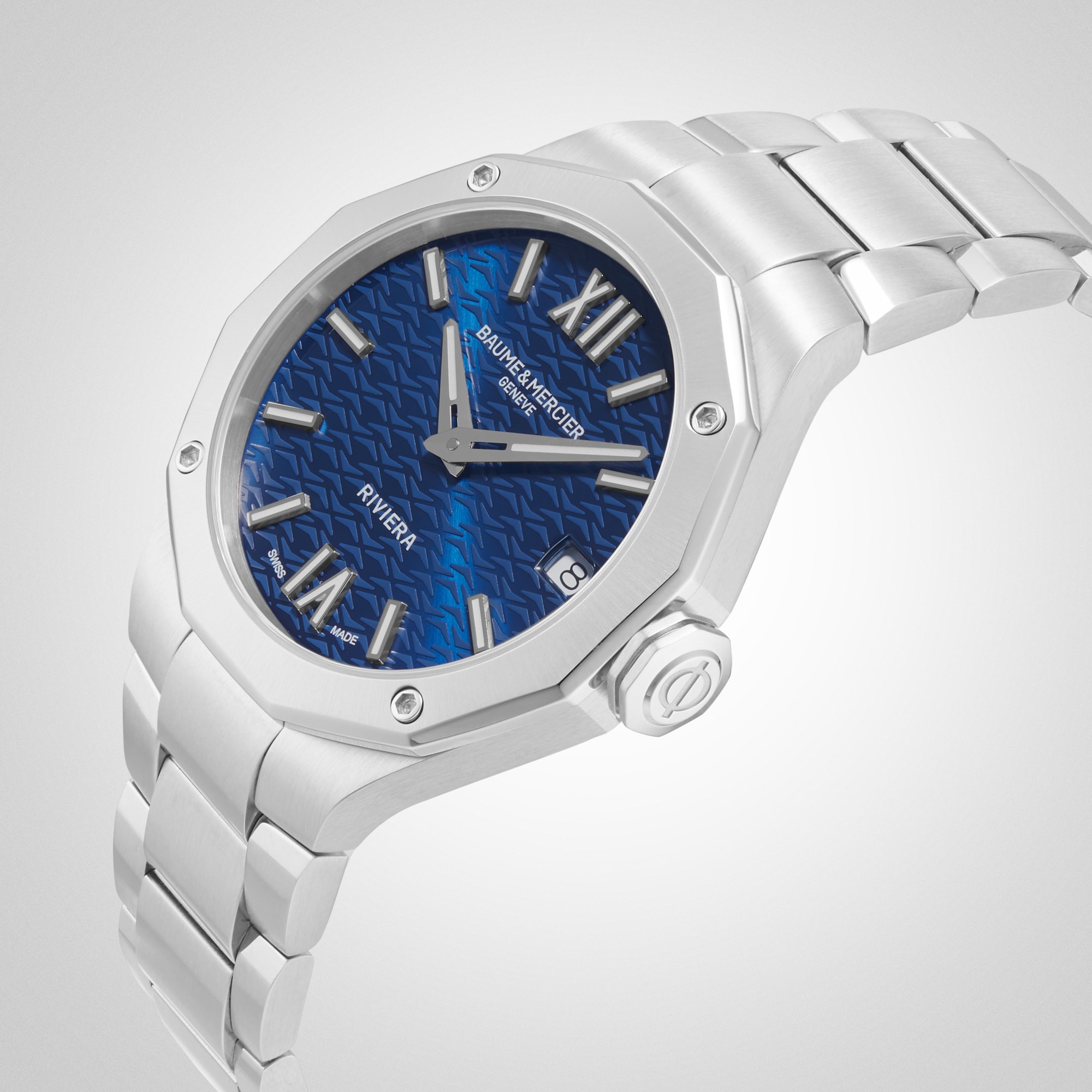 Replica Baume & Mercier Riviera Automatic 33mm Ladies details Blue BM0A10727