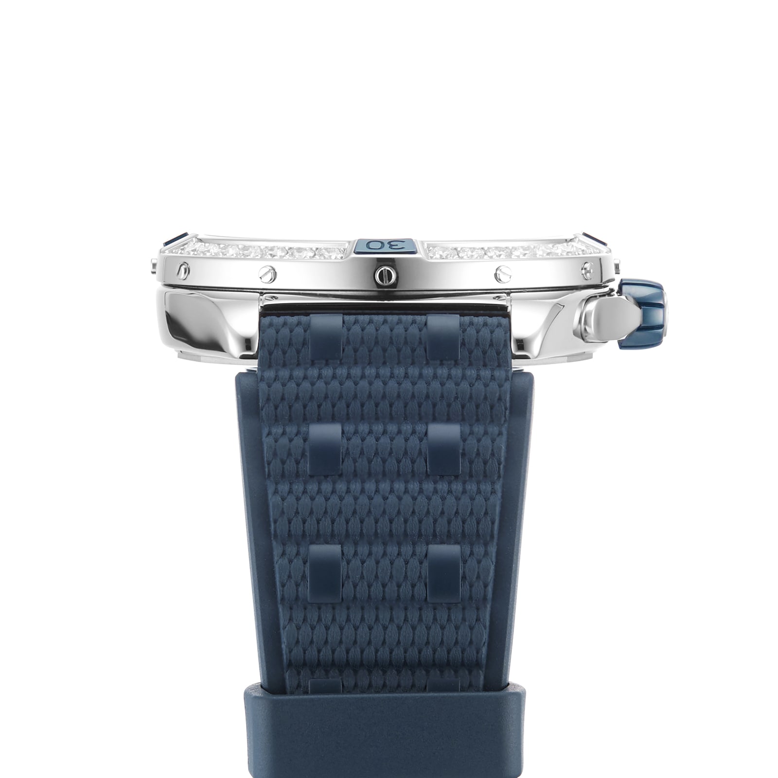 Replica Breitling Super Chronomat Automatic 38 Blue Rubber Strap details A17356531C1S1 4 Replica Breitling Super Chronomat Automatic 38 Blue Rubber Strap details A17356531C1S1