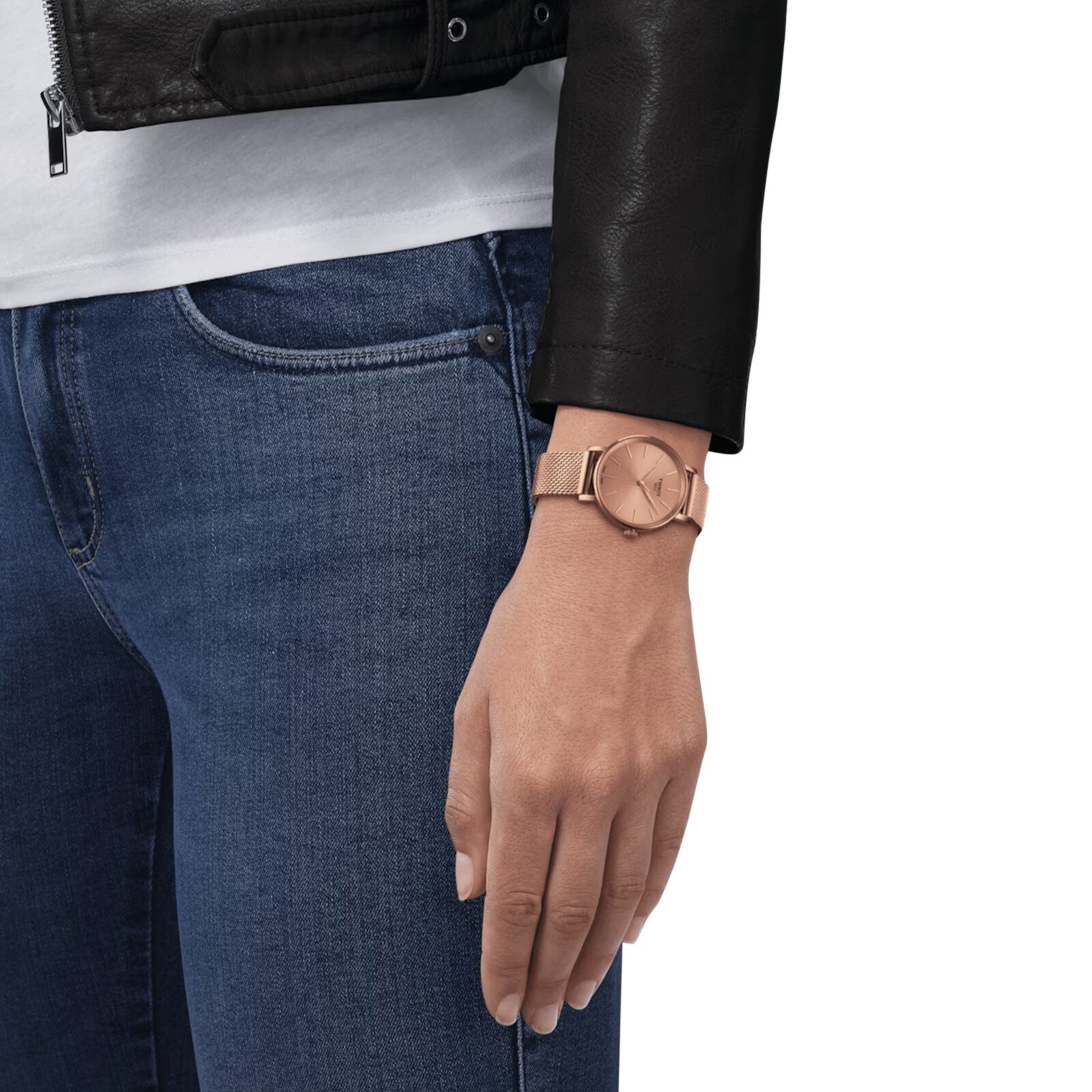 Replica Tissot T-Classic Everytime 34mm Ladies details Pink T1432103333100