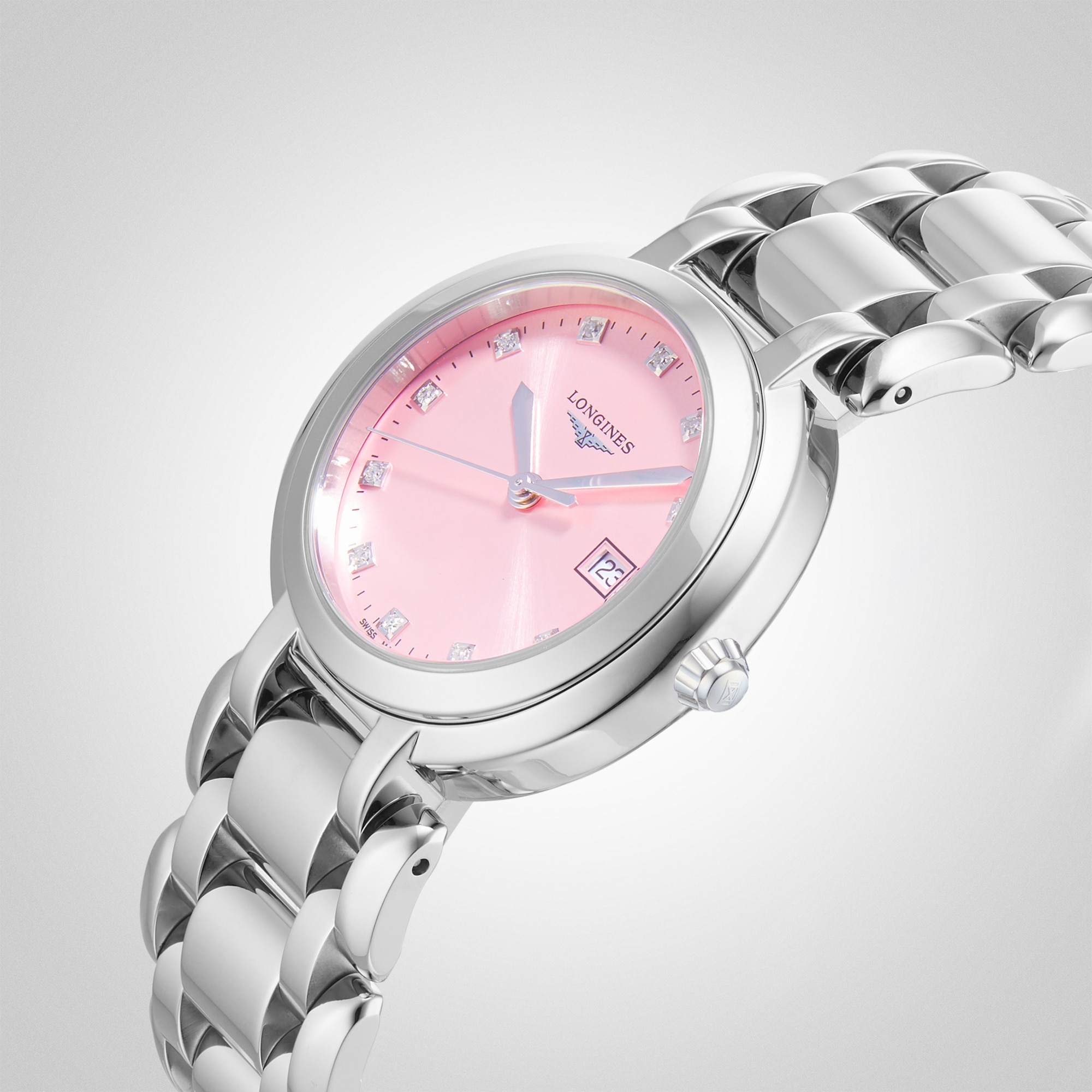Replica Longines Prima Luna 30mm Ladies details Pink L81224996 4 Replica Longines Prima Luna 30mm Ladies details Pink L81224996