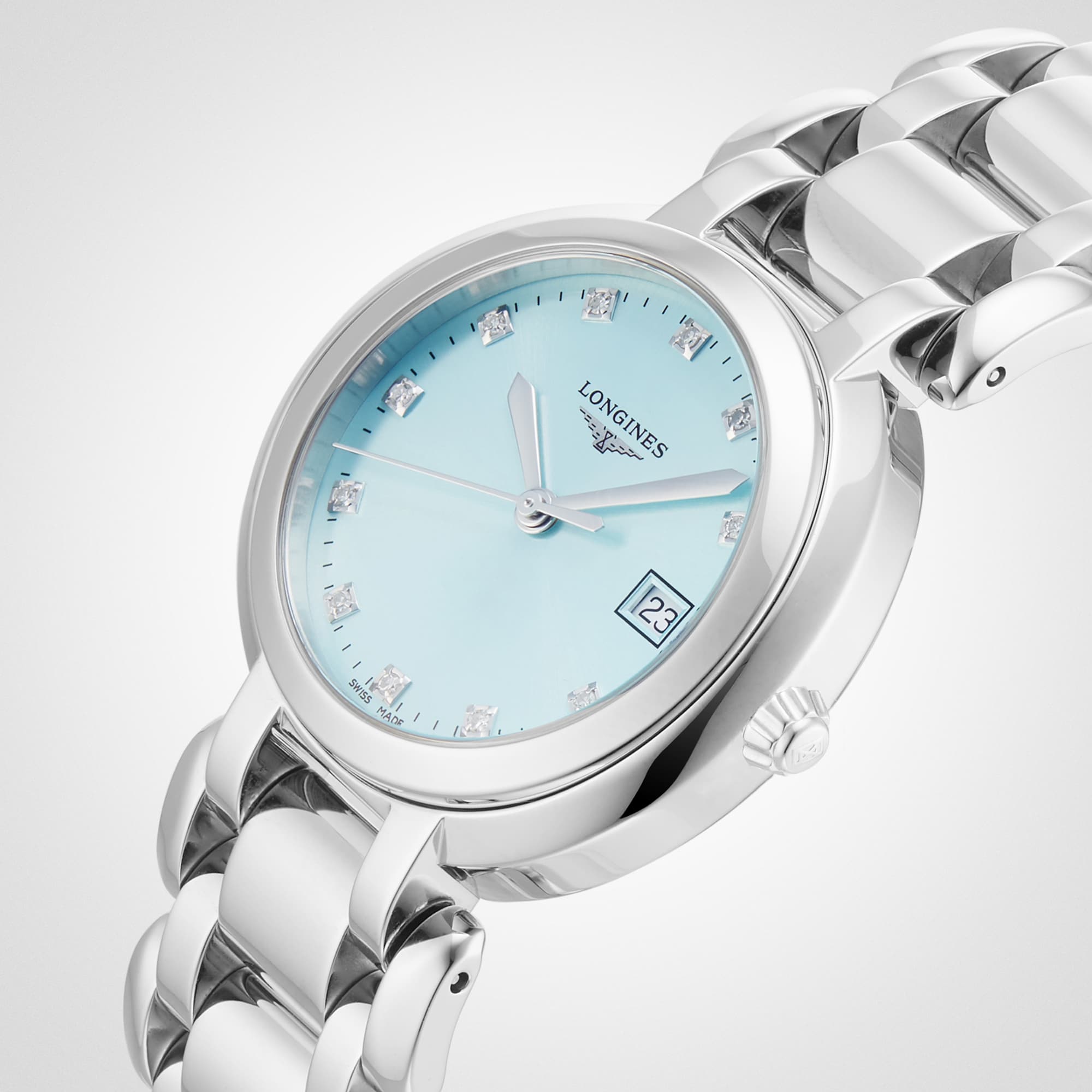 Replica Longines Prima Luna 30mm Ladies details Blue L81224906