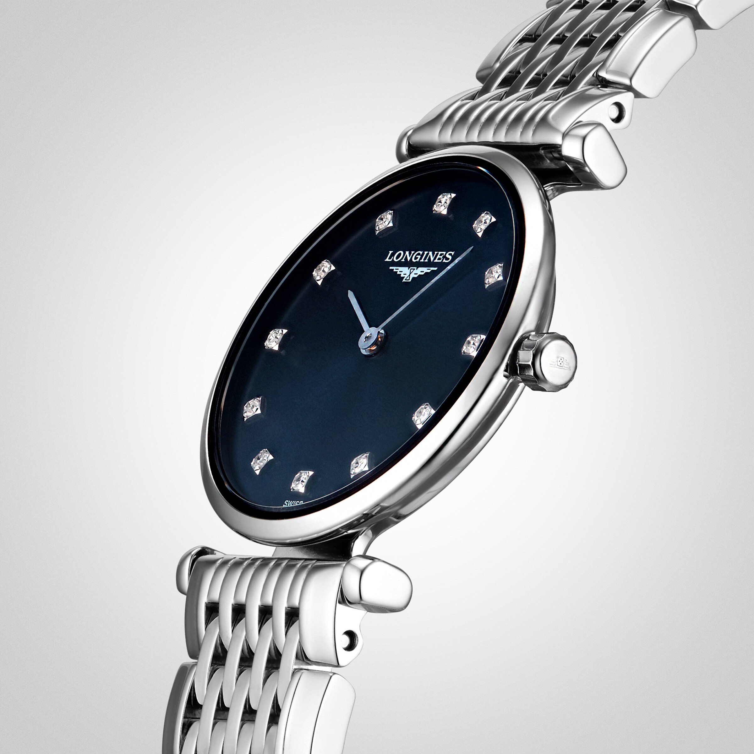 Replica Longines La Grande Classique Blue Dial 24mm Ladies details L42094976 4 Replica Longines La Grande Classique Blue Dial 24mm Ladies details L42094976