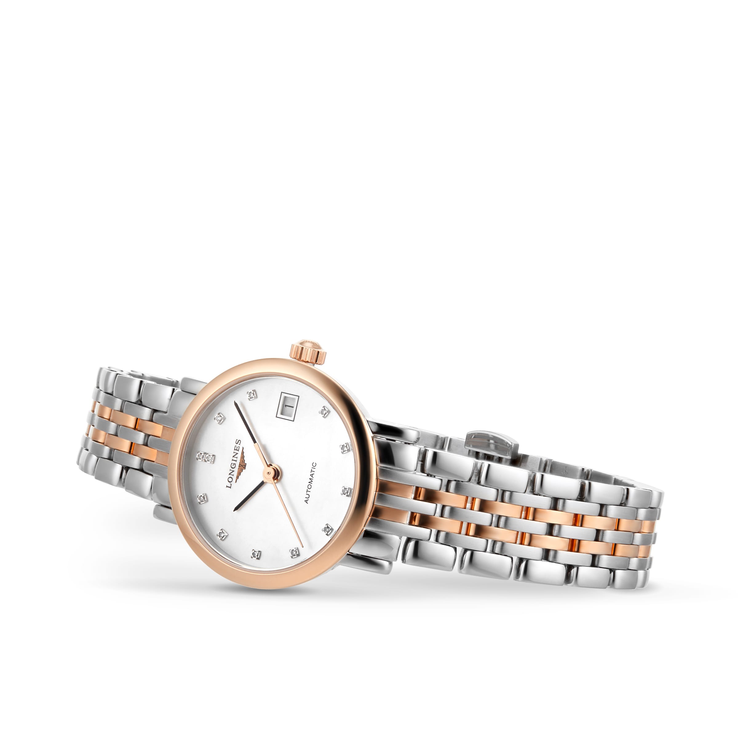 Replica Longines Elegant 25.5mm Diamond Automatic Ladies details L43095877 4 Replica Longines Elegant 25.5mm Diamond Automatic Ladies details L43095877