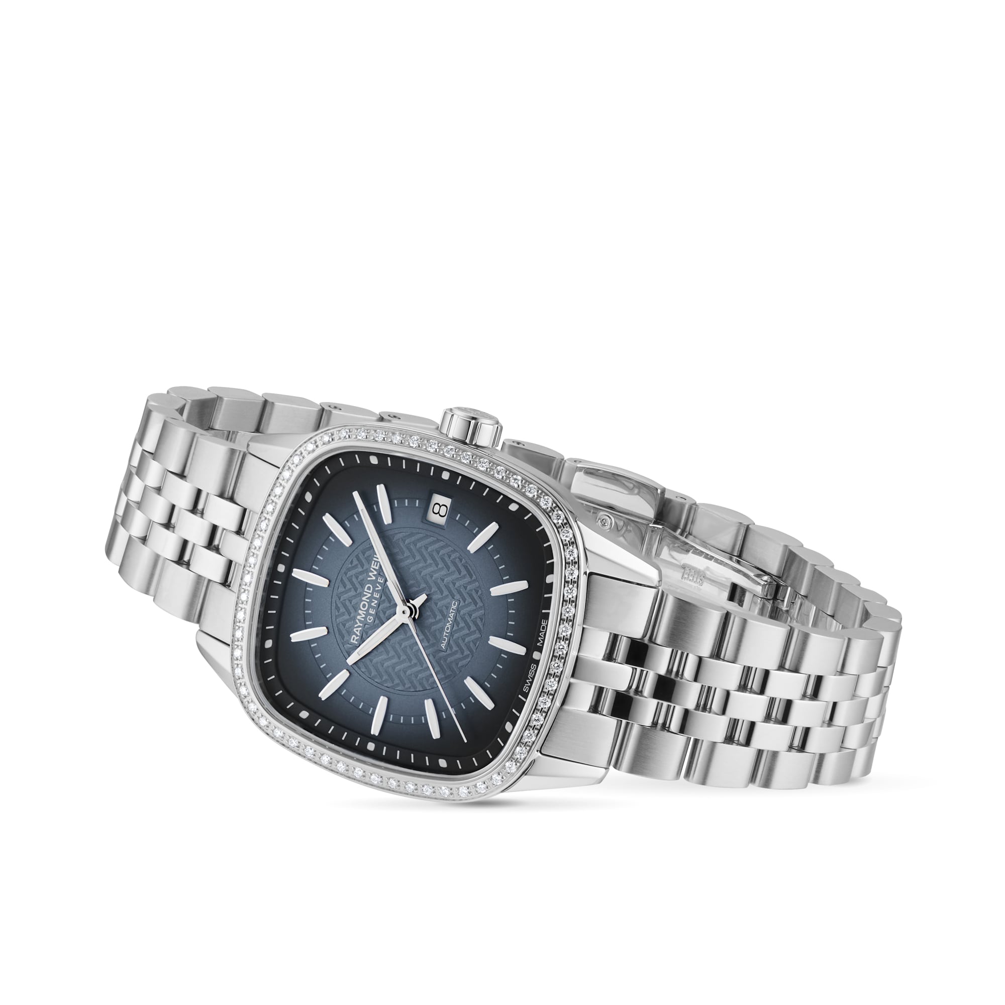 Replica Raymond Weil Freelancer Automatic 34.5mm x 34.5mm Ladies details Lab Grown Diamonds Blue 2490-STS-50051 4 Replica Raymond Weil Freelancer Automatic 34.5mm x 34.5mm Ladies details Lab Grown Diamonds Blue 2490-STS-50051