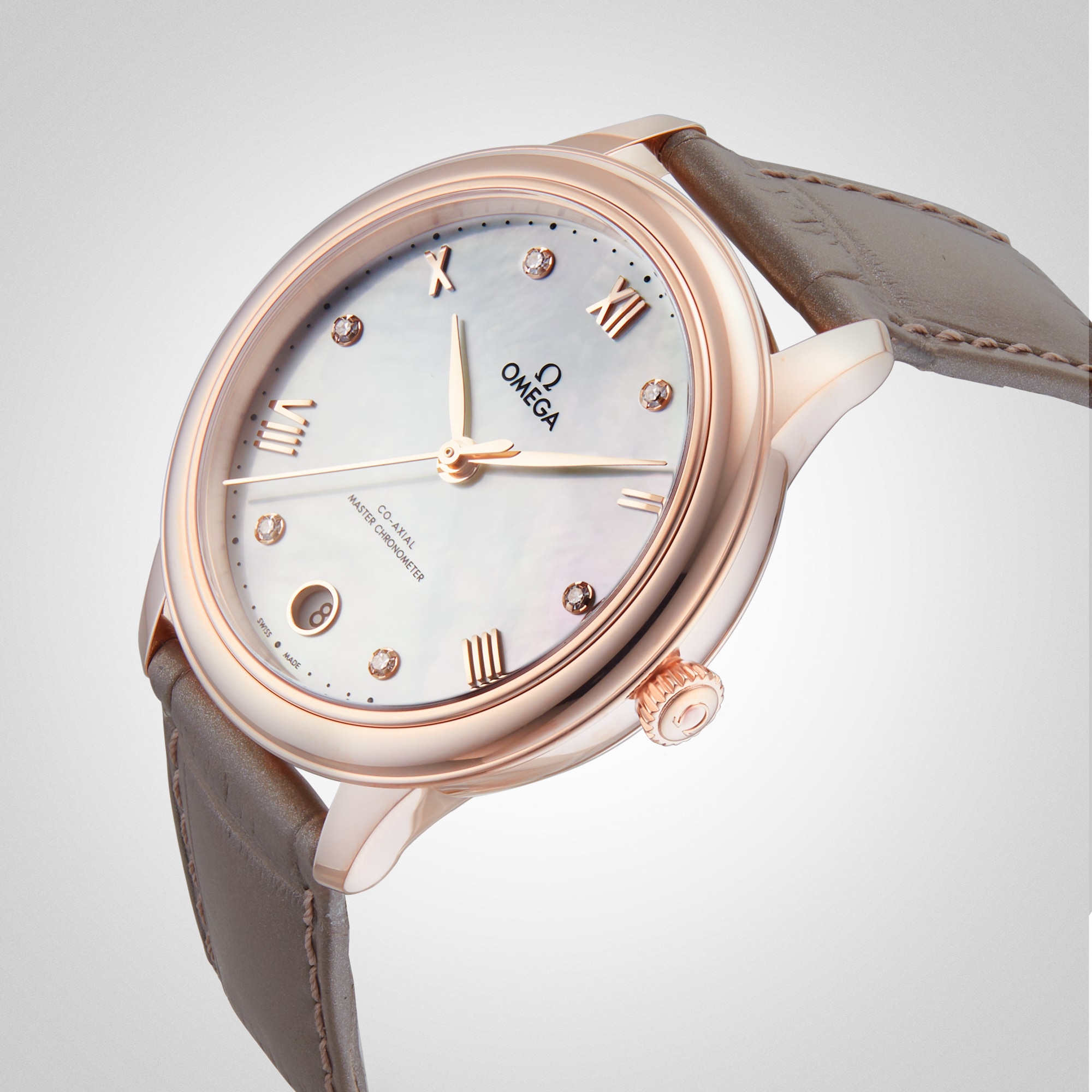 Replica Omega De Ville Prestige Co-Axial Master Chronometer 34mm Ladies details White O43453342055001 4 Replica Omega De Ville Prestige Co-Axial Master Chronometer 34mm Ladies details White O43453342055001