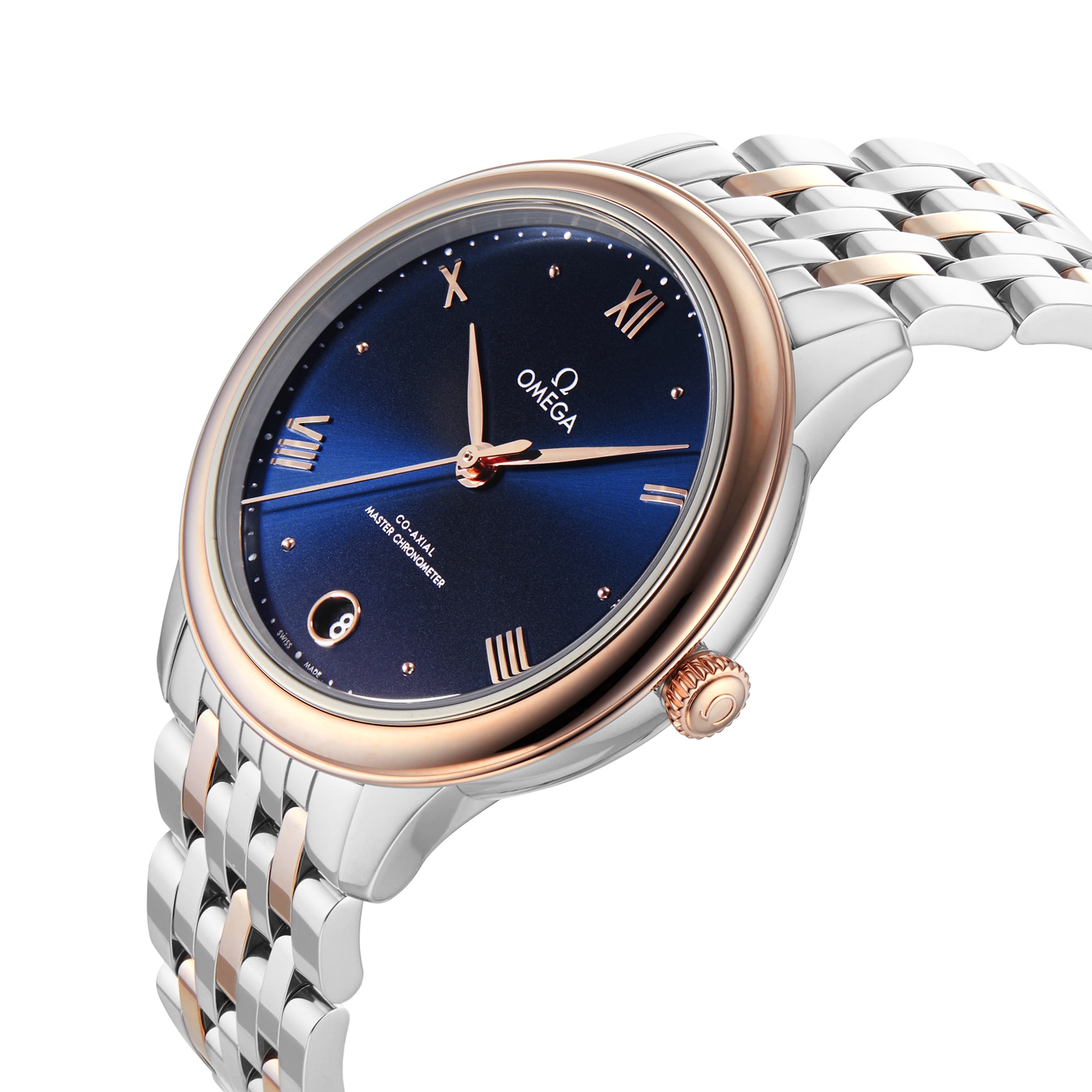 Replica Omega De Ville Prestige 34mm Ladies details Blue O43420342003001 4 Replica Omega De Ville Prestige 34mm Ladies details Blue O43420342003001