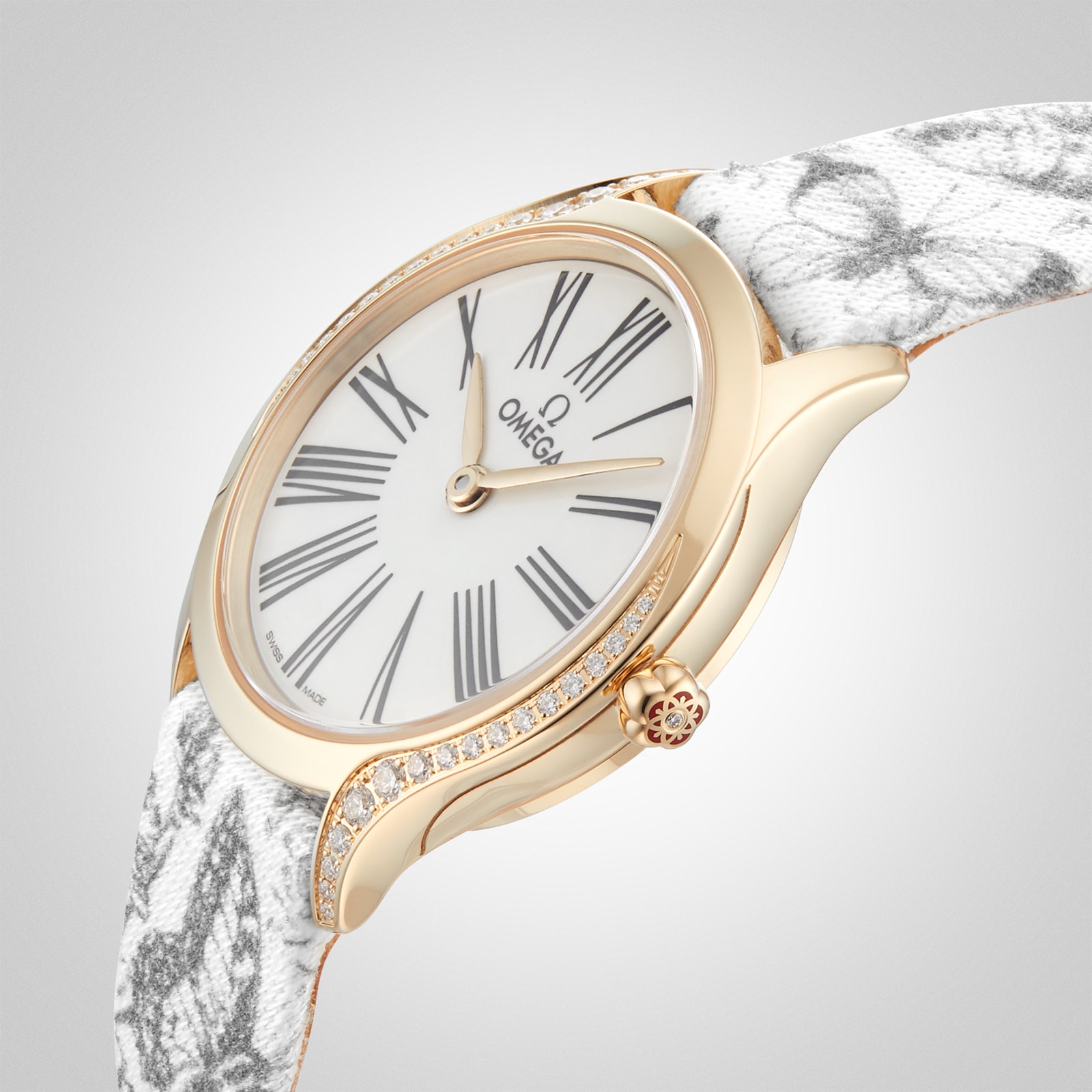 Replica Omega De Ville Mini Tresor Quartz 26mm - Moonshine Gold O42857266004002