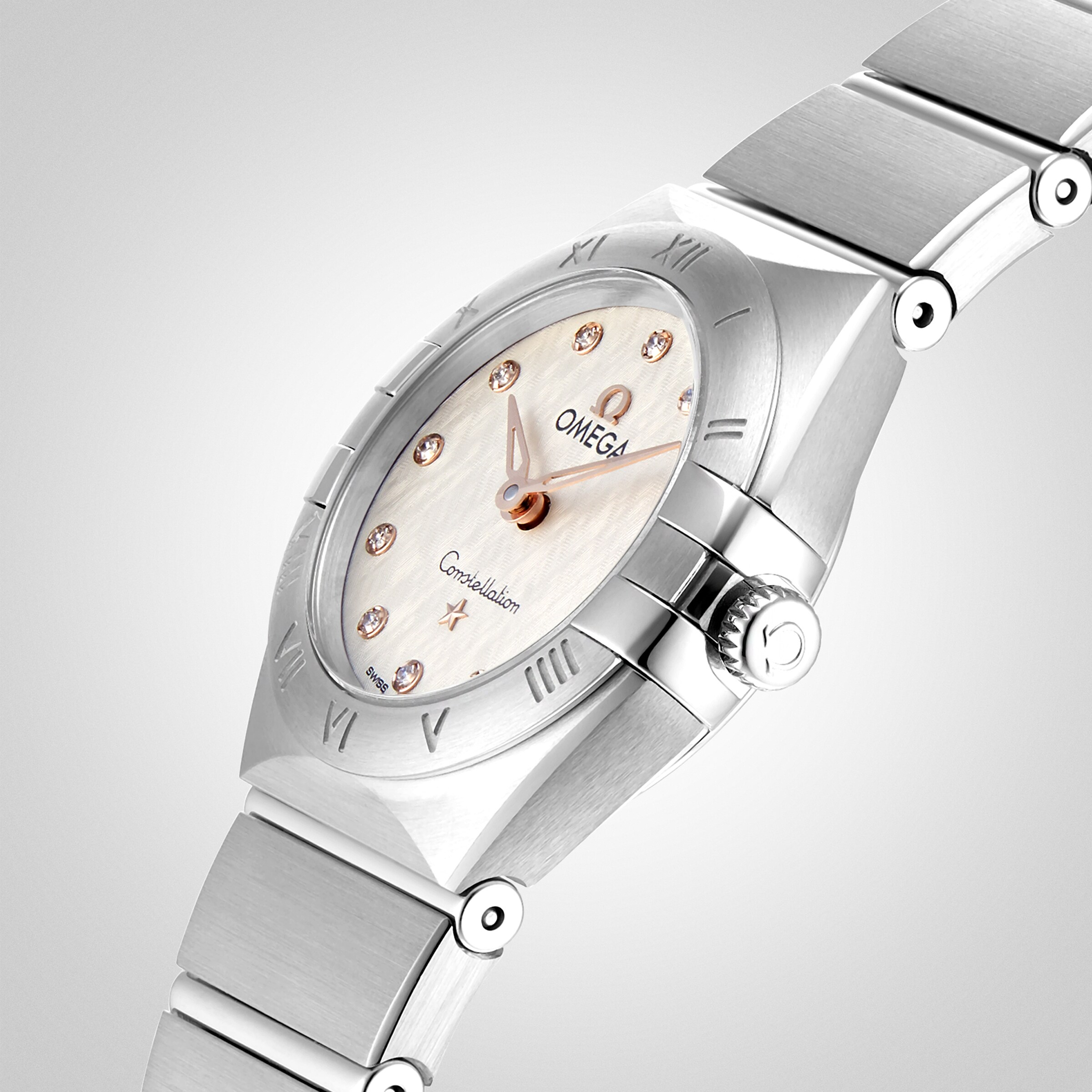 Replica Omega Constellation Manhattan 25mm Ladies details O13110256052001