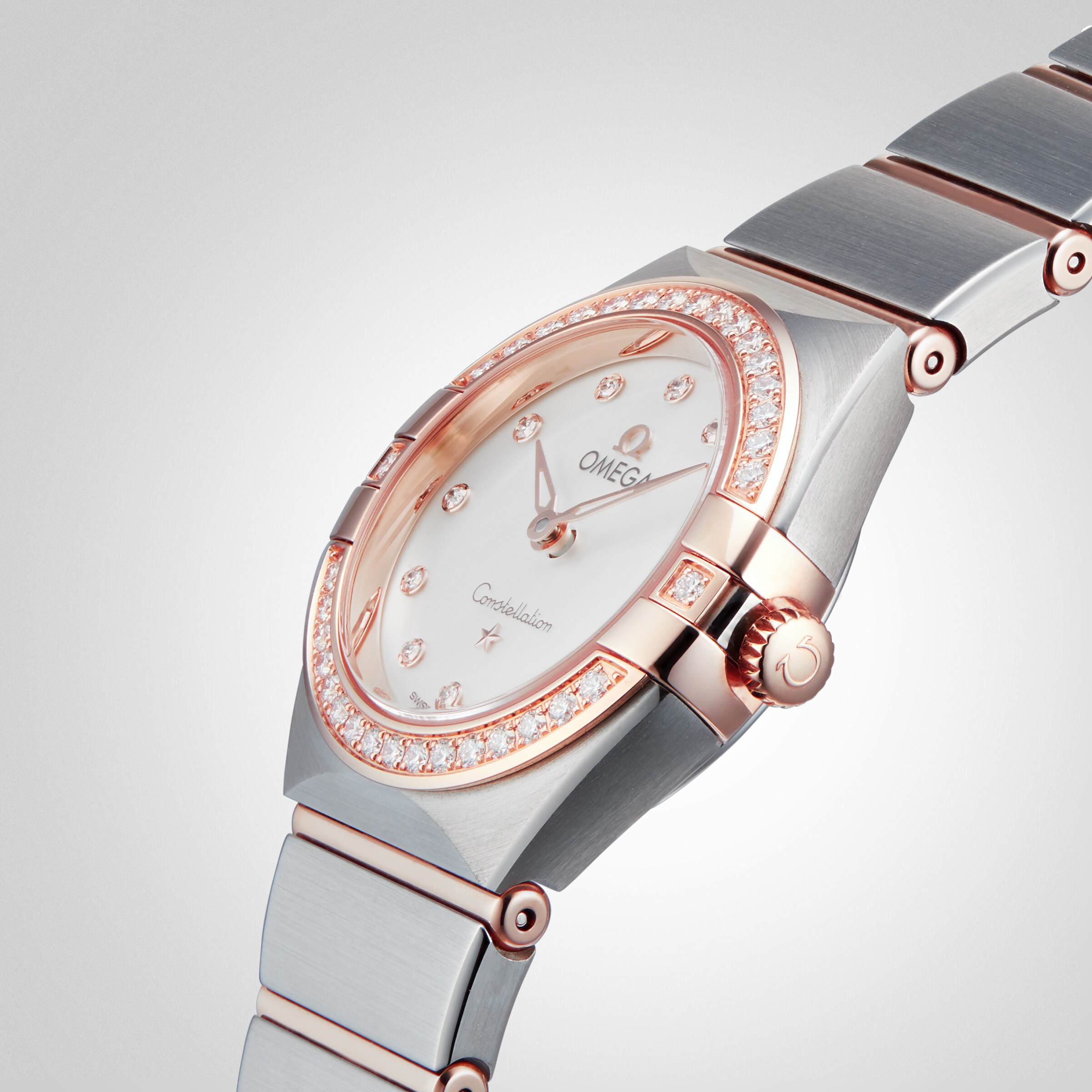 Replica Omega Constellation Manhattan 25mm Ladies details O13125256055001