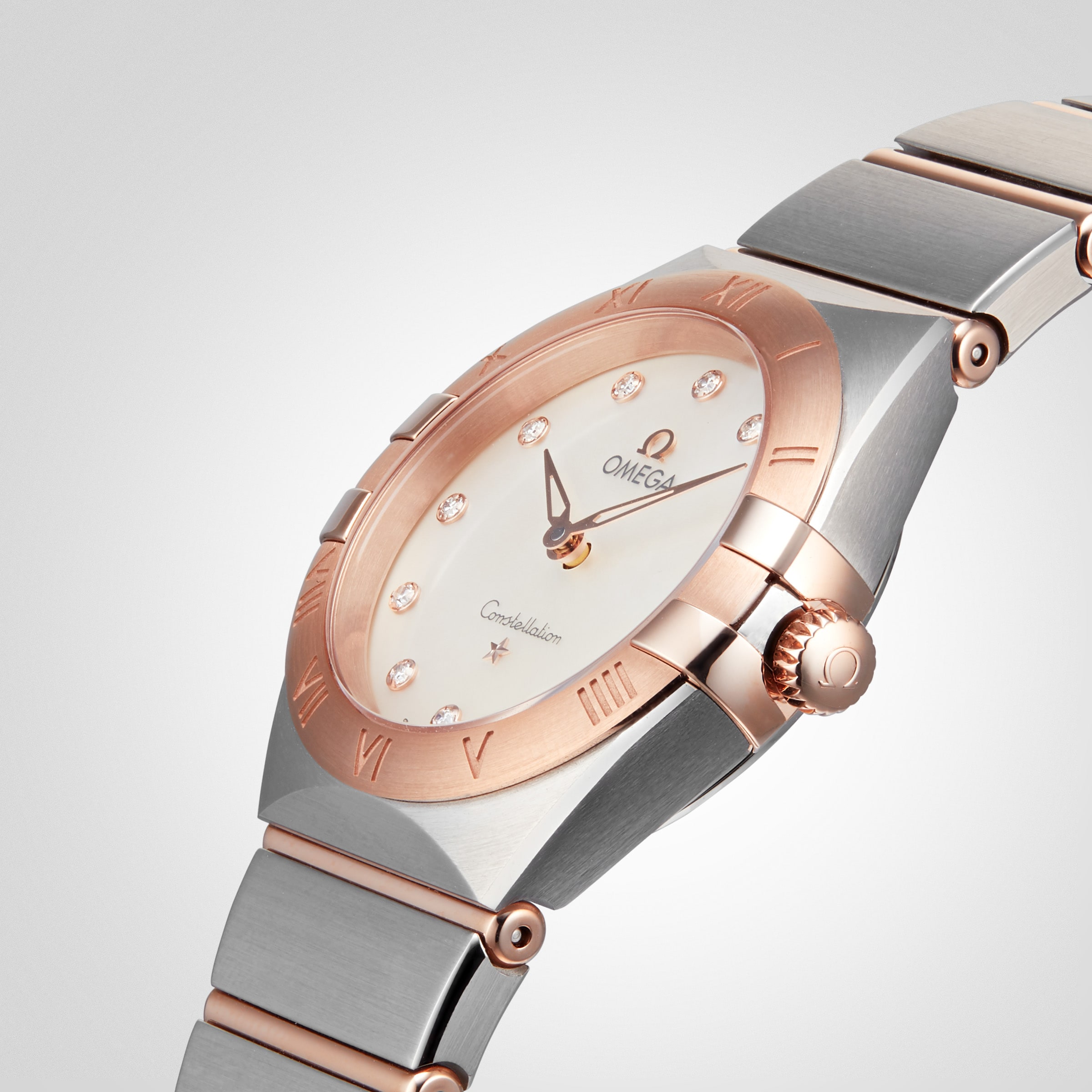 Replica Omega Constellation Manhattan 28mm Ladies details O13120286055001 4 Replica Omega Constellation Manhattan 28mm Ladies details O13120286055001