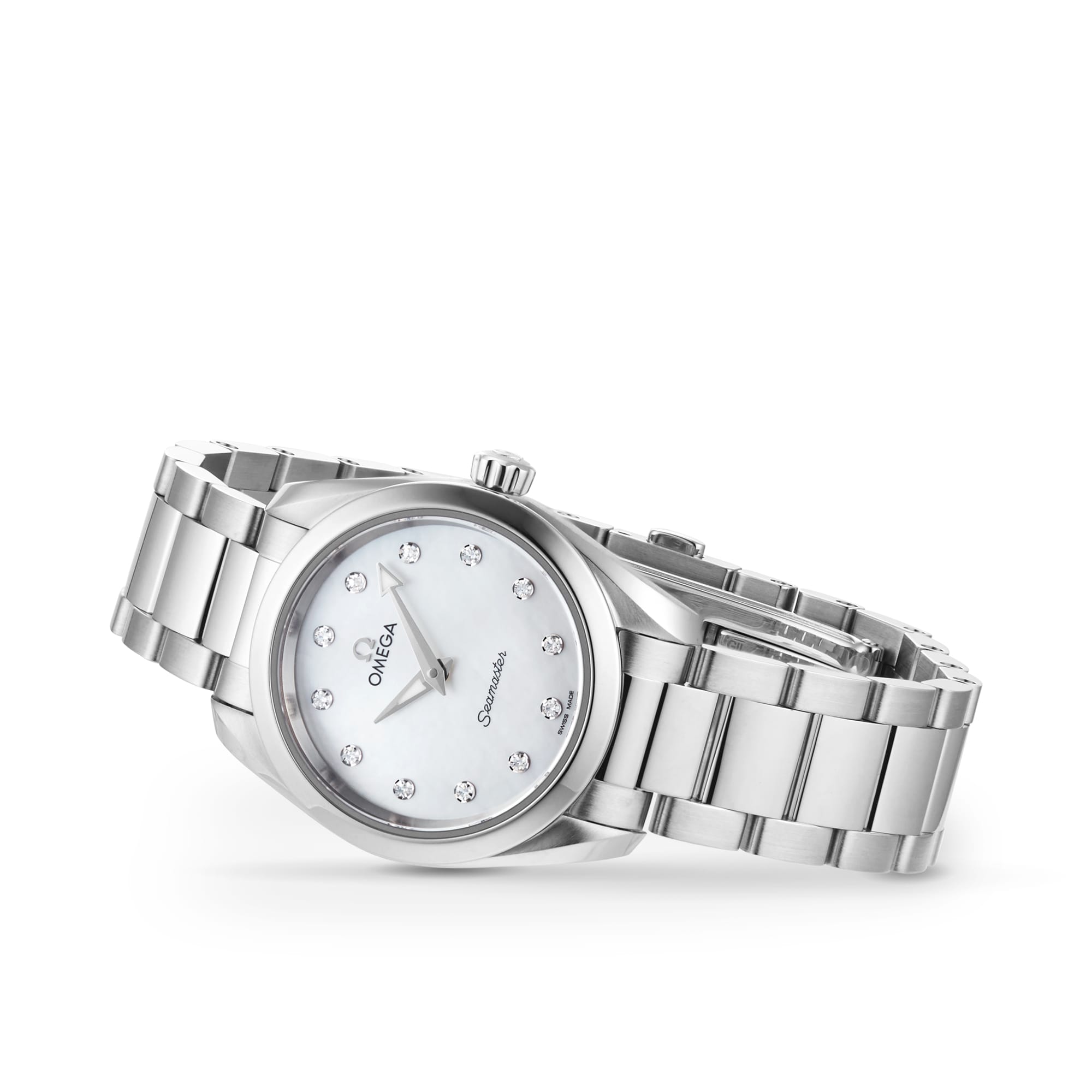 Replica Omega Seamaster Aqua Terra 150M Ladies 28mm Quartz Diamond Dot details O22010286055001 4 Replica Omega Seamaster Aqua Terra 150M Ladies 28mm Quartz Diamond Dot details O22010286055001