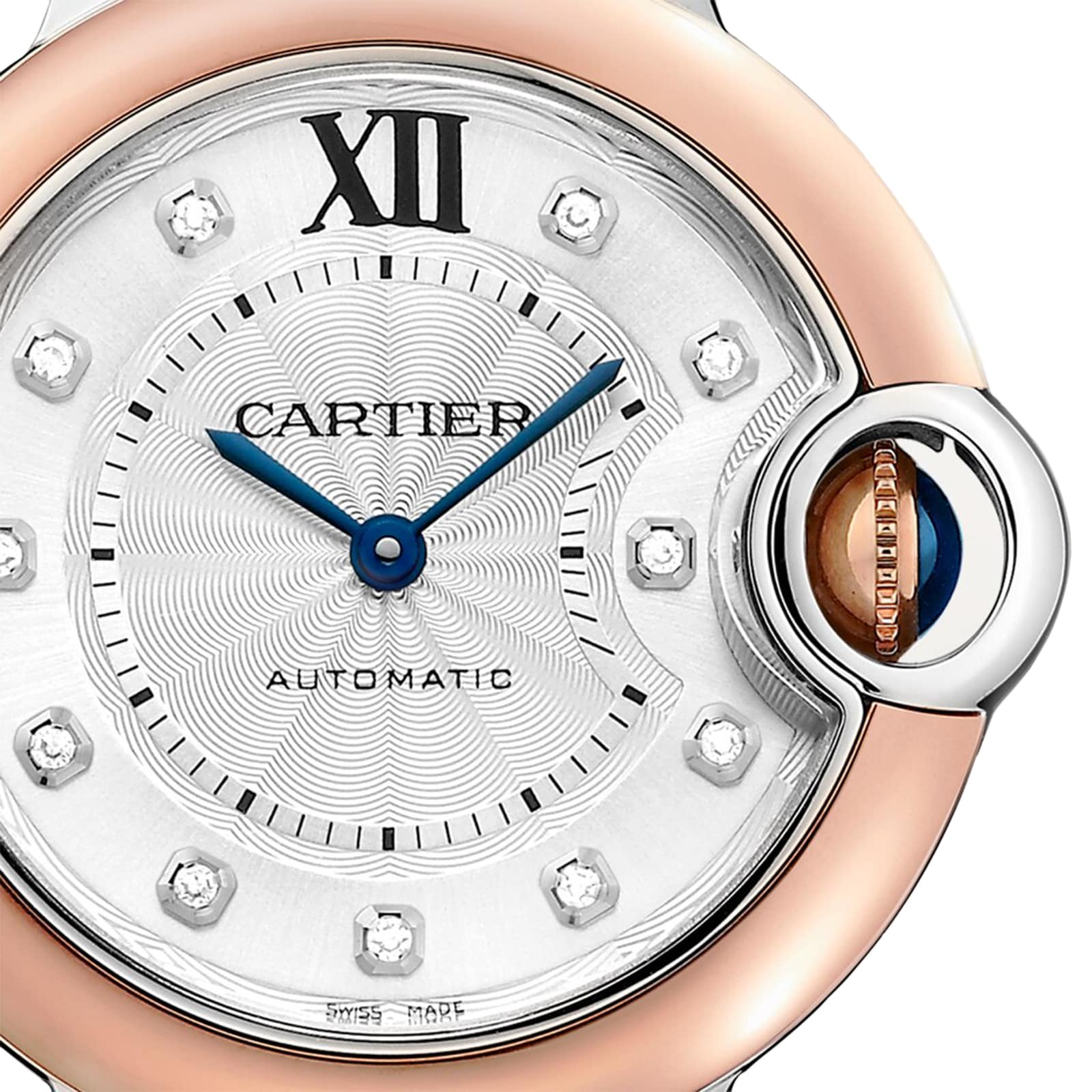 Replica Cartier Ballon Bleu De Cartier details 33mm Mechanical Movement With Automatic Winding Steel Rose Gold W3BB0021 4 Replica Cartier Ballon Bleu De Cartier details 33mm Mechanical Movement With Automatic Winding Steel Rose Gold W3BB0021