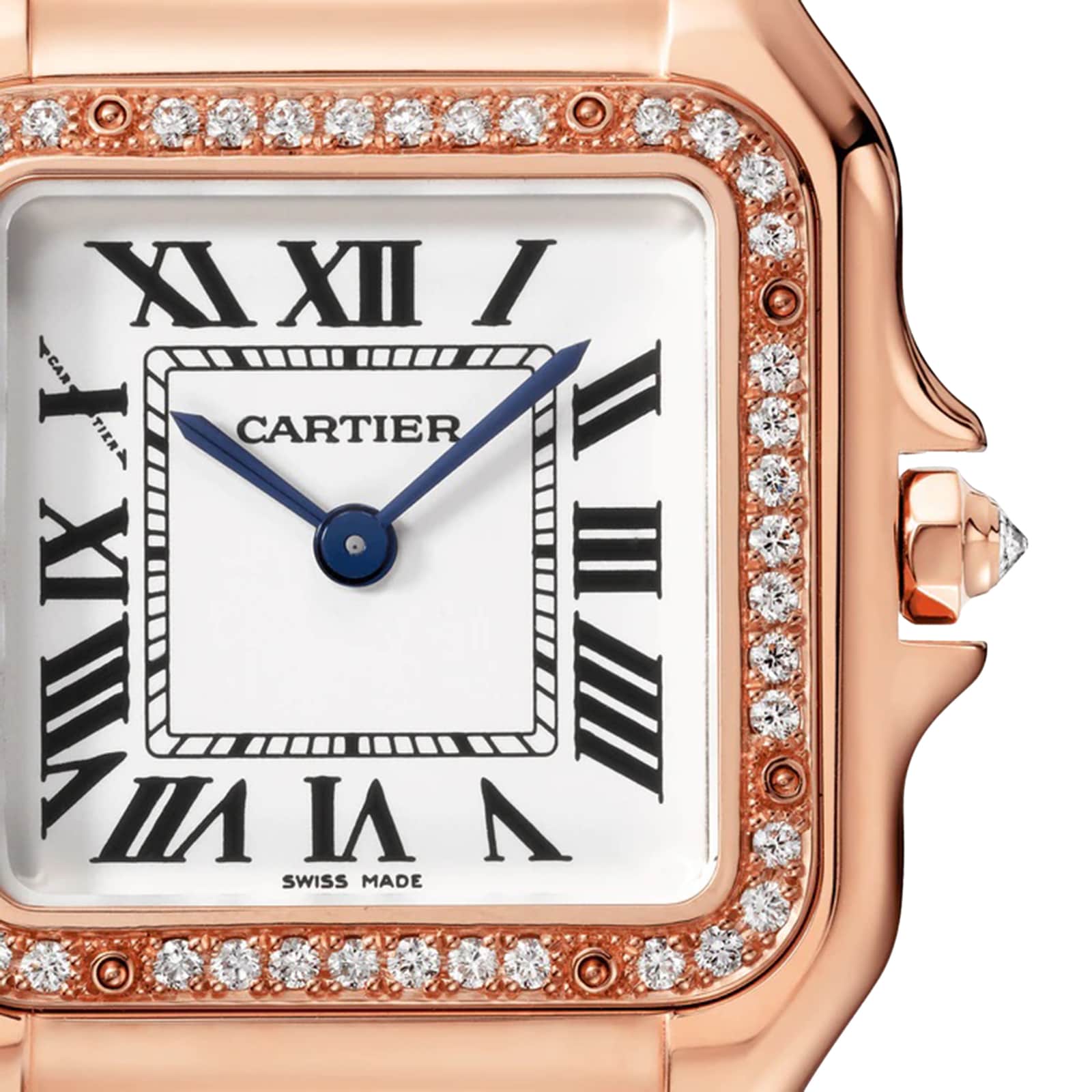 Replica Cartier Panthere De Cartier details Medium Model Quartz Movement Rose Gold WJPN0009