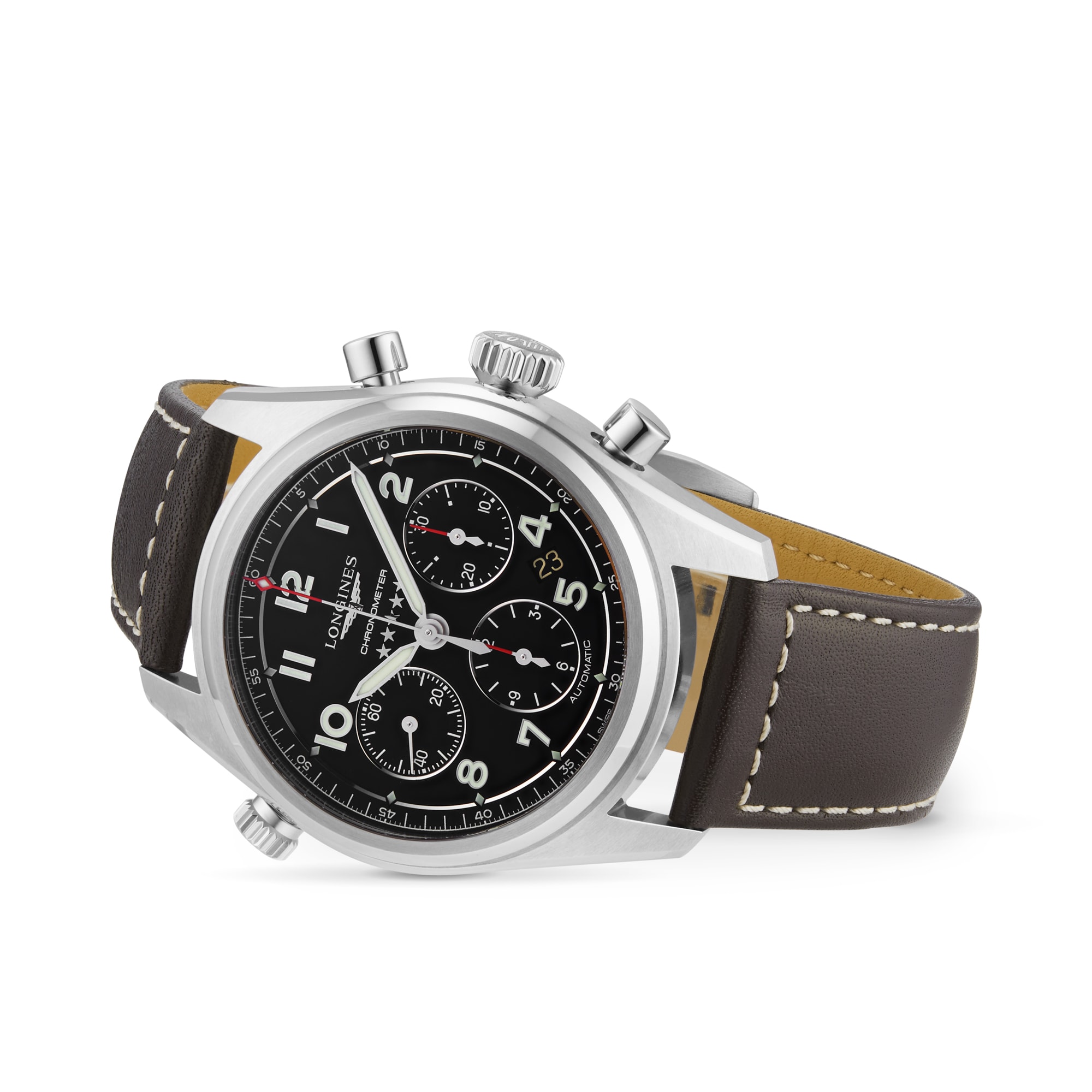 Replica Longines Spirit 42mm Mens details L38204530