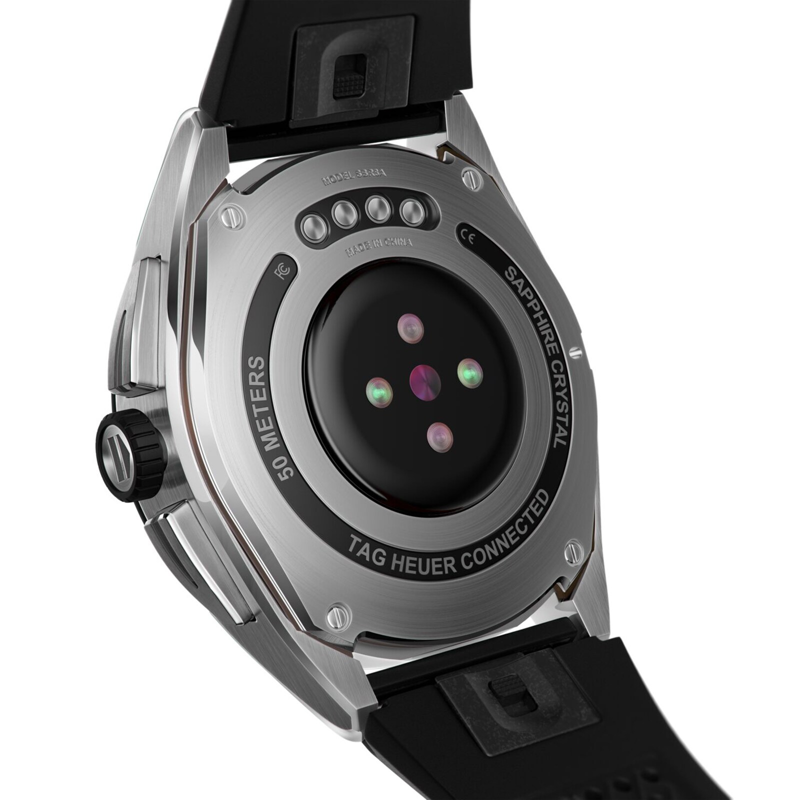 Replica TAG Heuer Connected Calibre E4 45mm - 2022 - Steel Case - Black Rubber Strap SBR8A10.BT6259 4 Replica TAG Heuer Connected Calibre E4 45mm - 2022 - Steel Case - Black Rubber Strap SBR8A10.BT6259