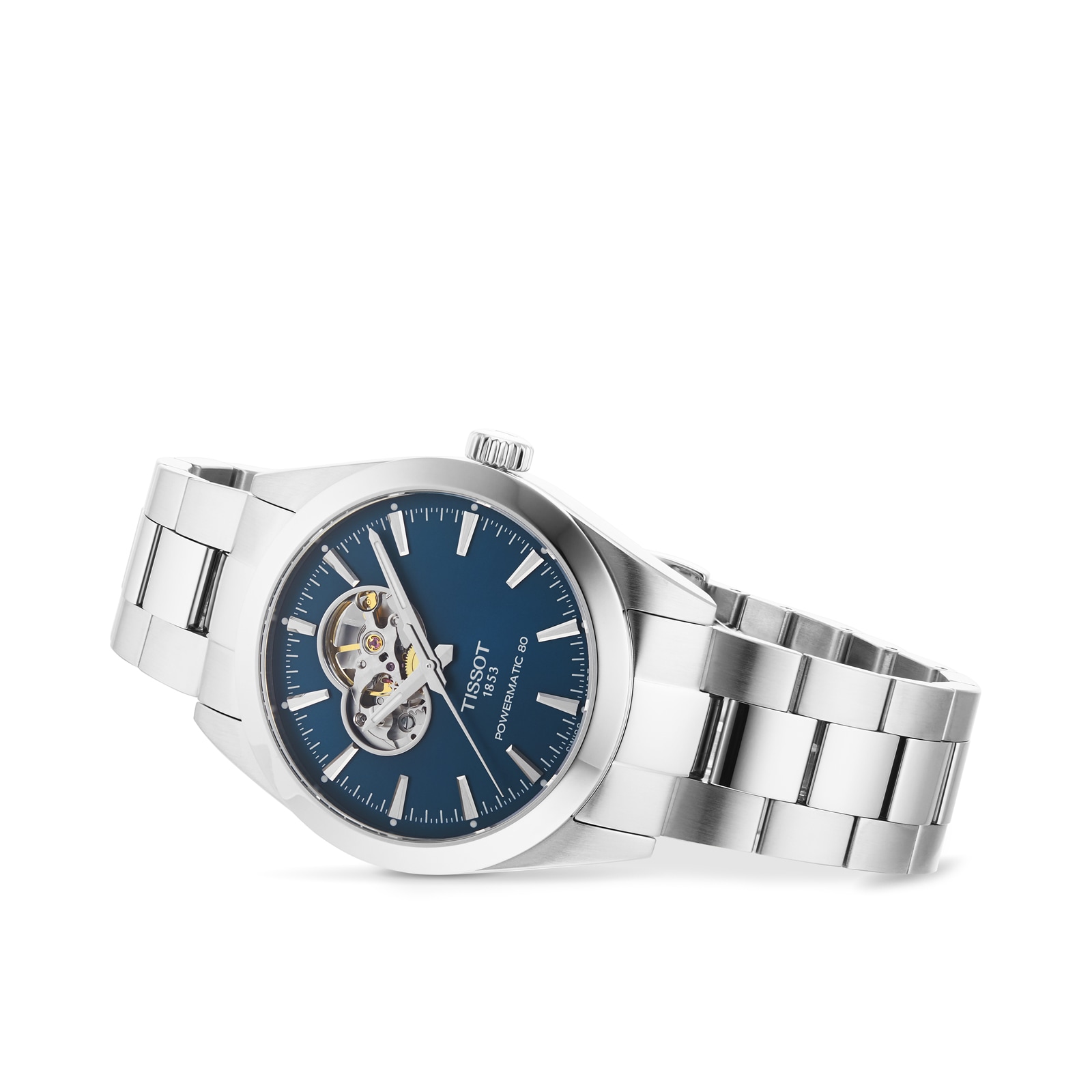 Replica Tissot T-Classic Gentleman Open Heart 40mm Mens details T1274071104101 4 Replica Tissot T-Classic Gentleman Open Heart 40mm Mens details T1274071104101