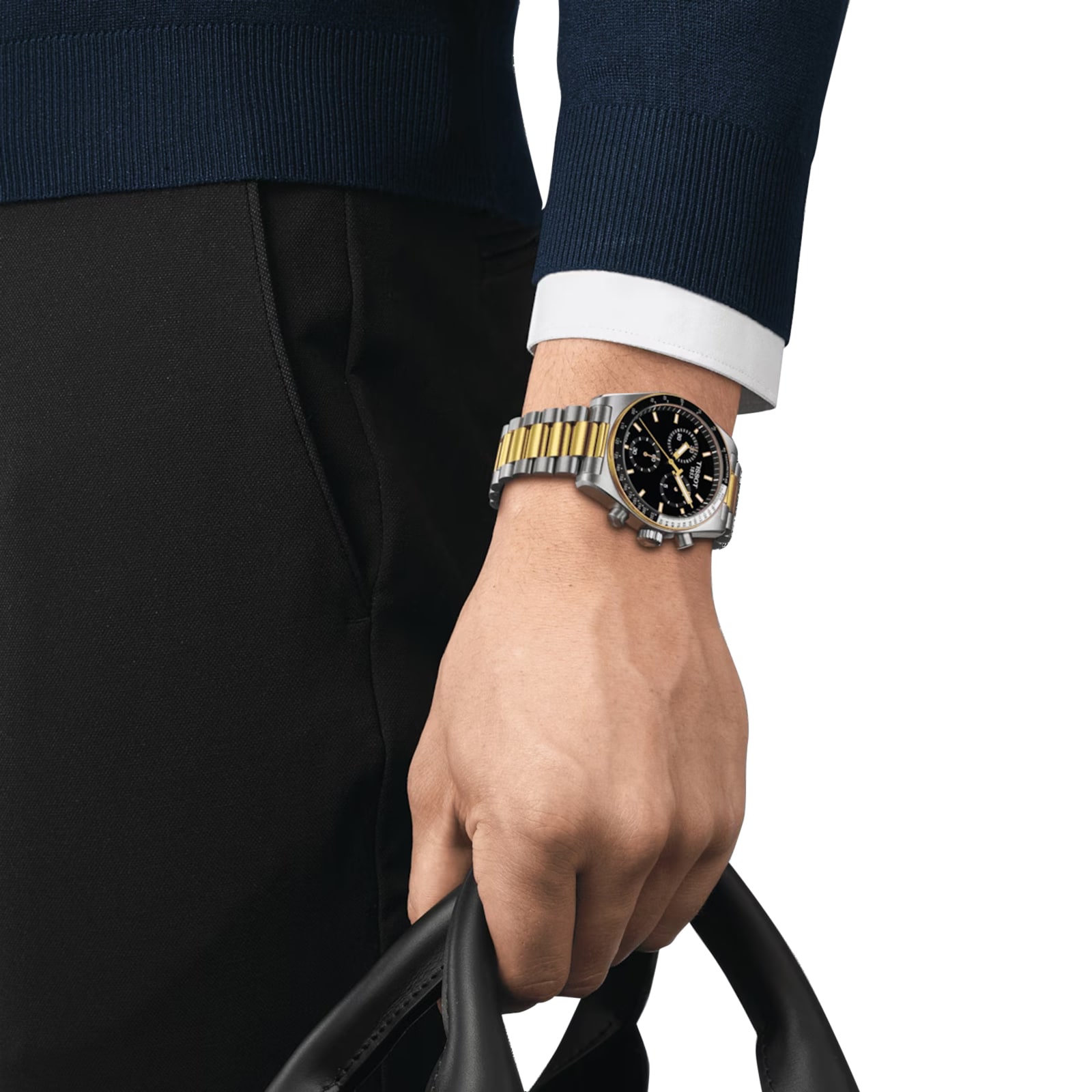 Replica Tissot PR516 Chronograph 40mm Mens details Black T1494172205100