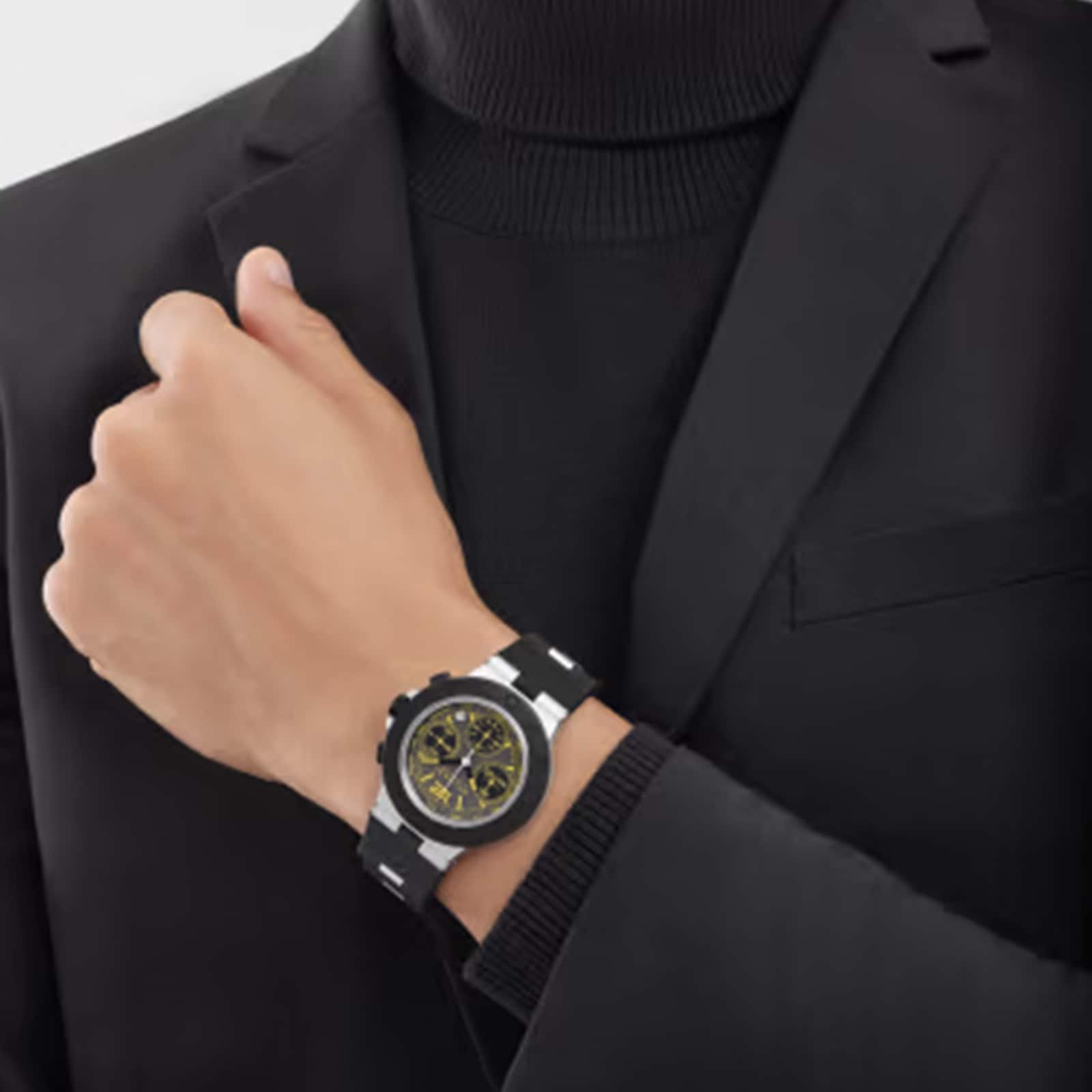 Replica BVLGARI Bvlgari Aluminium 41mm Limited Edition Mens details Grey 103893 4 Replica BVLGARI Bvlgari Aluminium 41mm Limited Edition Mens details Grey 103893