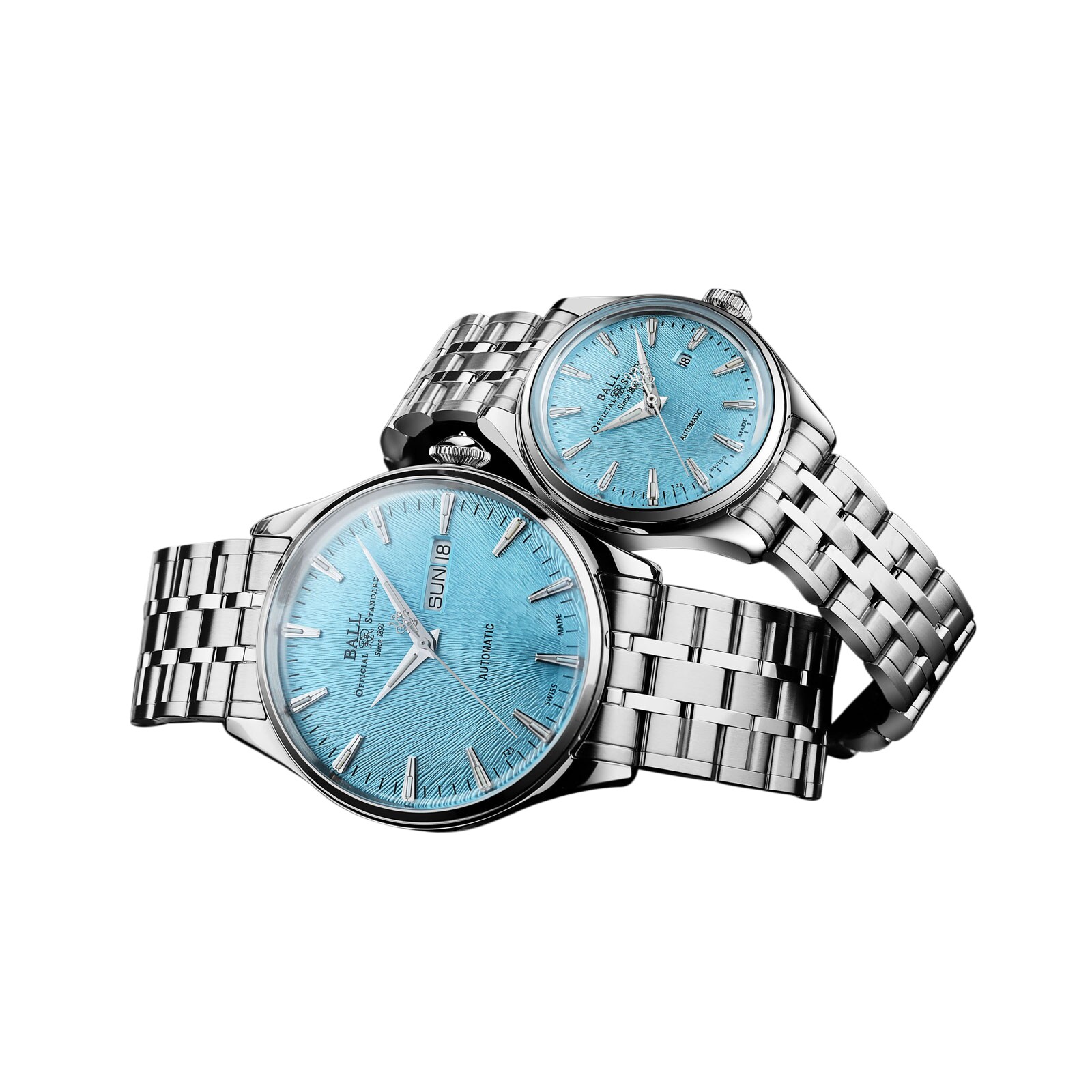 Replica BALL Trainmaster Eternity Automatic 39.5mm Mens details Ice Blue NM2080D-S2J-IBE