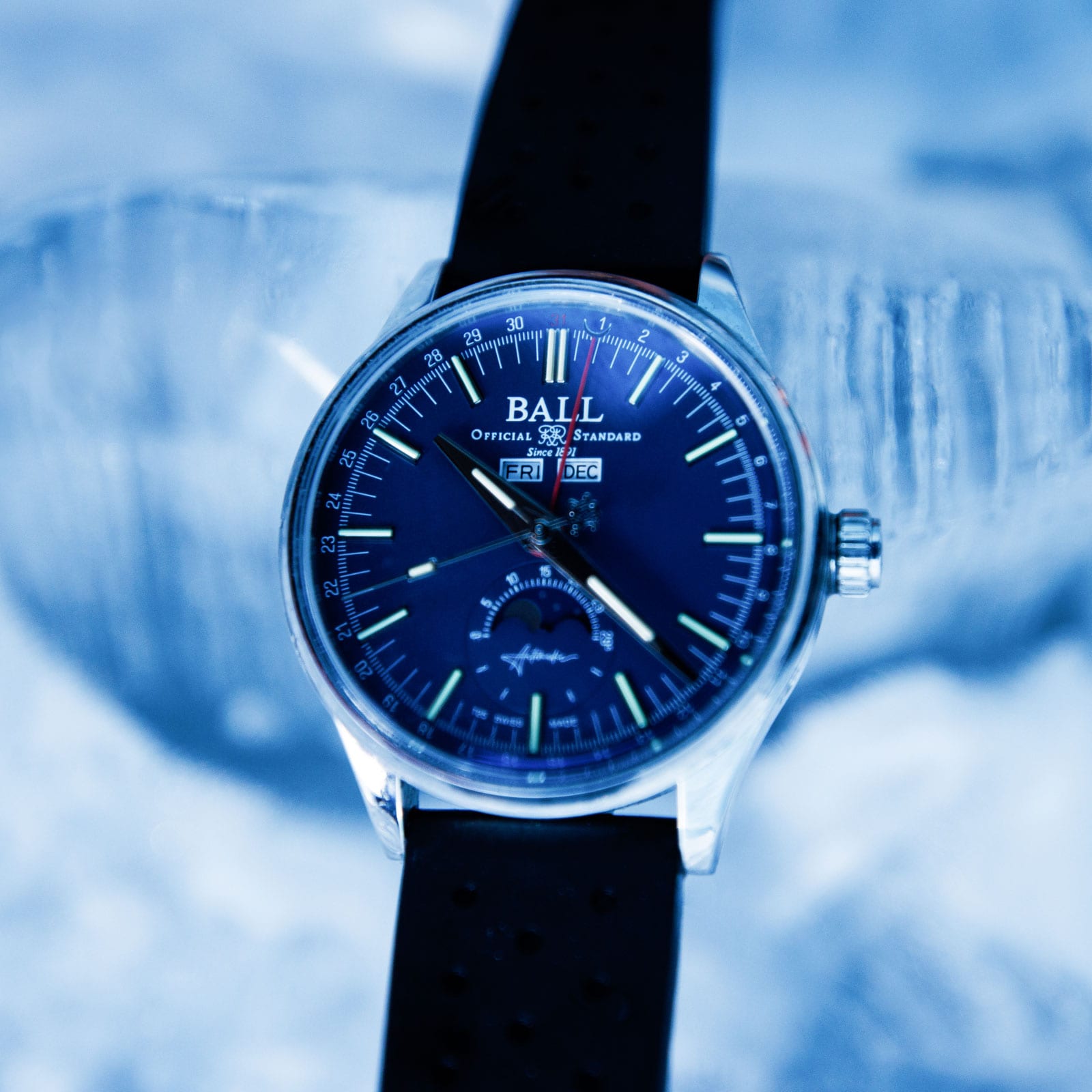 Replica BALL Engineer II Moon Calendar 40mm Limited Edition Mens details Blue NM3016C-S1J-BE