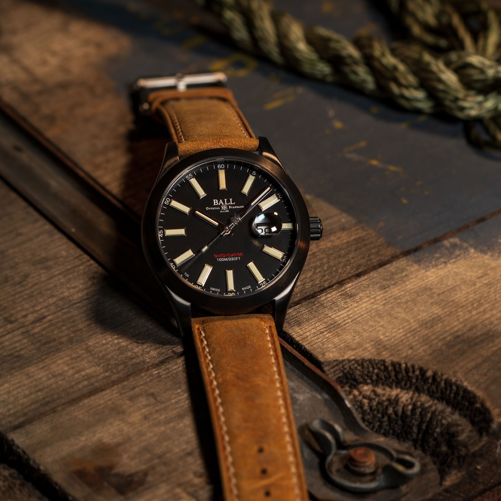 Replica BALL Engineer II Green Berets 43mm Mens details Black NM2028C-L4CJ-BK 4 Replica BALL Engineer II Green Berets 43mm Mens details Black NM2028C-L4CJ-BK