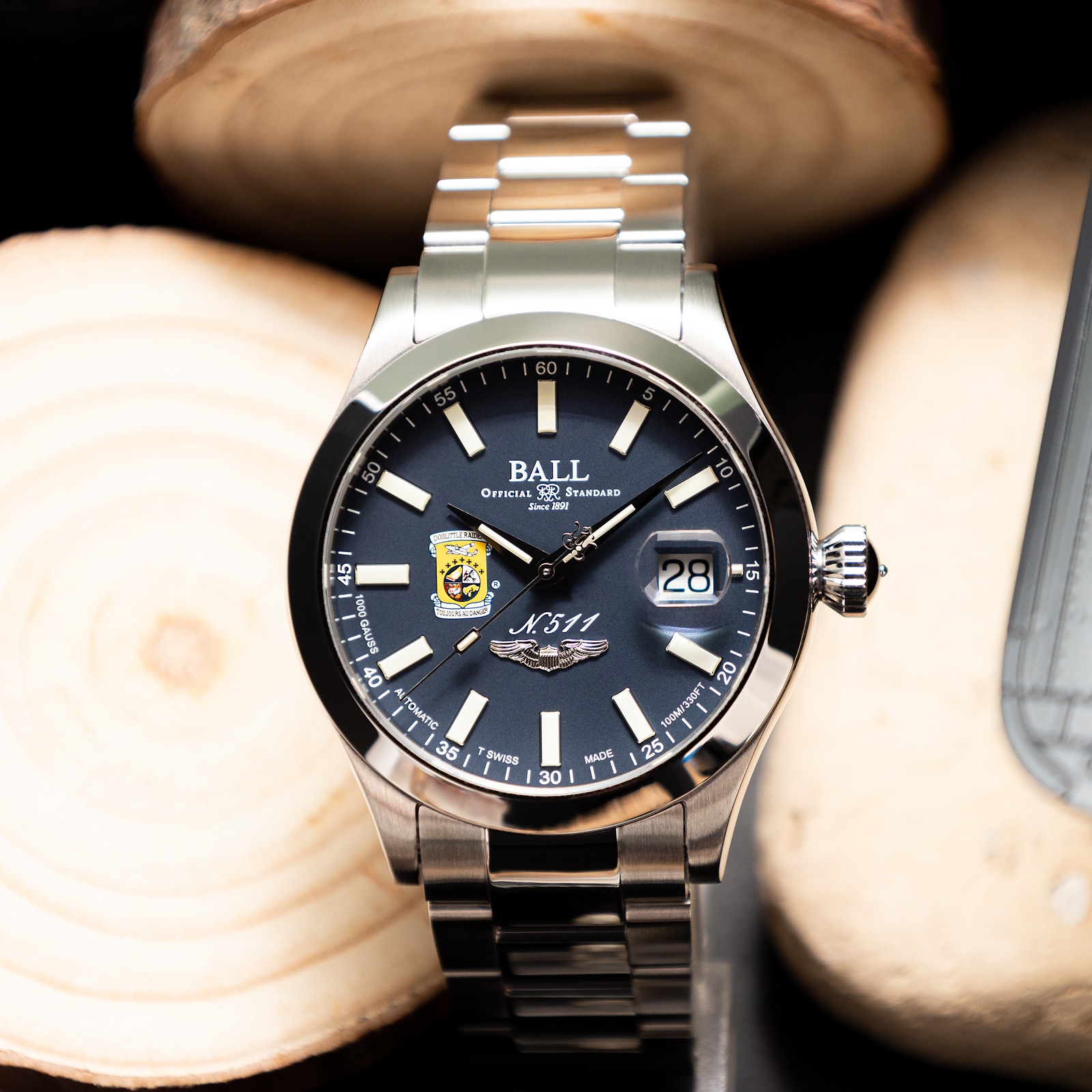 Replica BALL Engineer Master II Doolittle Raiders 40mm Mens Blue NM3000C-S1-BE 4 Replica BALL Engineer Master II Doolittle Raiders 40mm Mens Blue NM3000C-S1-BE