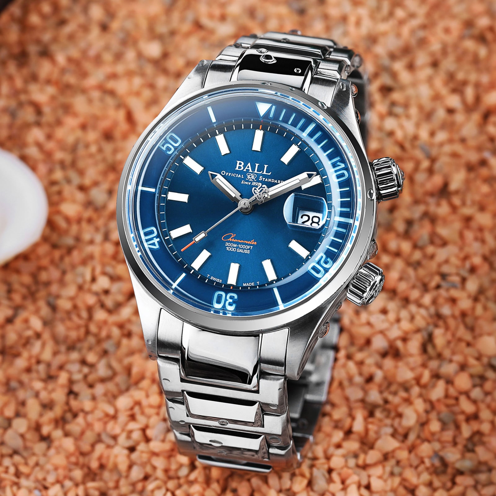Replica BALL Engineer Master II Diver Chronometer 42mm Mens details Blue DM2280A-S1C-BE
