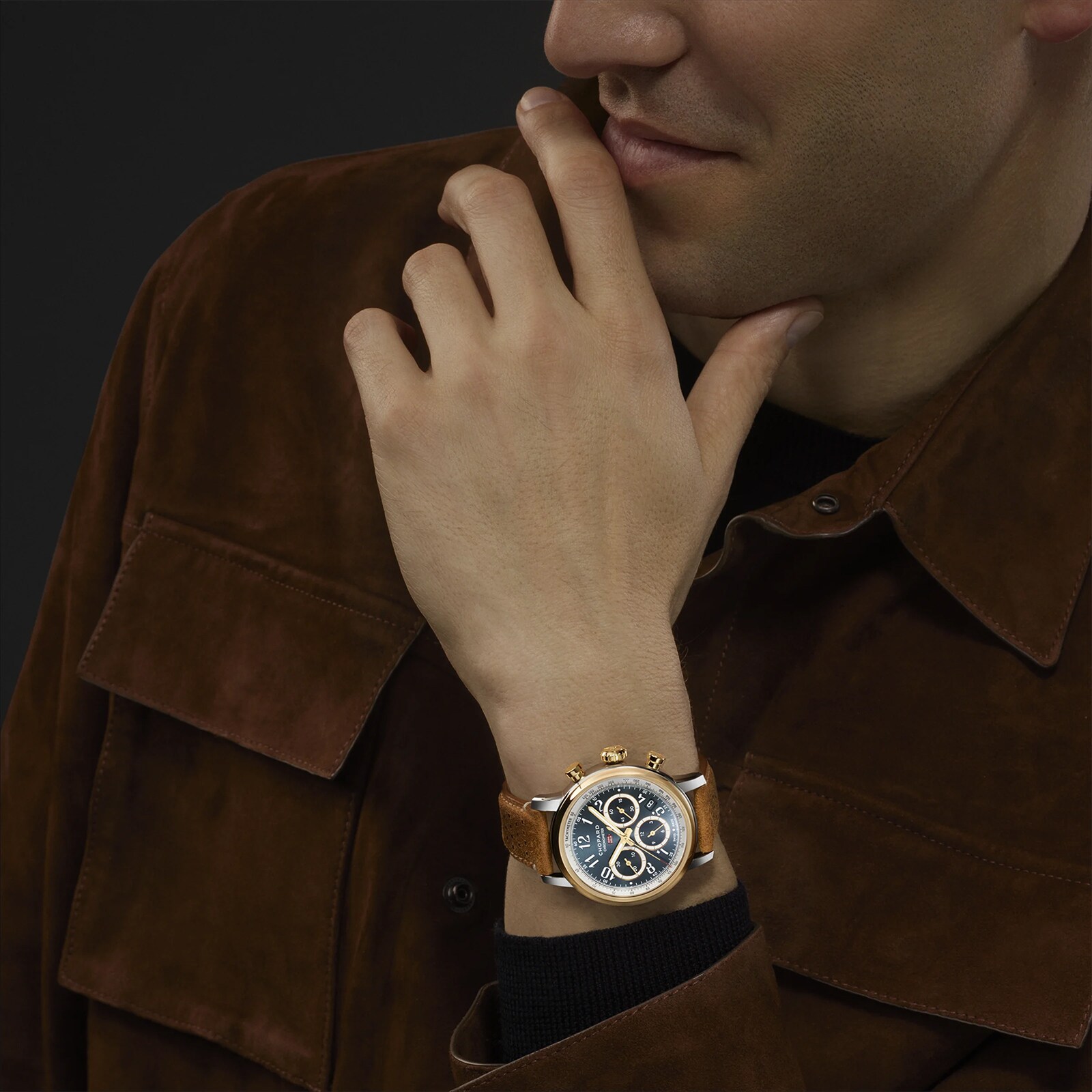 Replica Chopard Mille Miglia Classic Chronograph 40.5mm Mens details Blue 168619-4001
