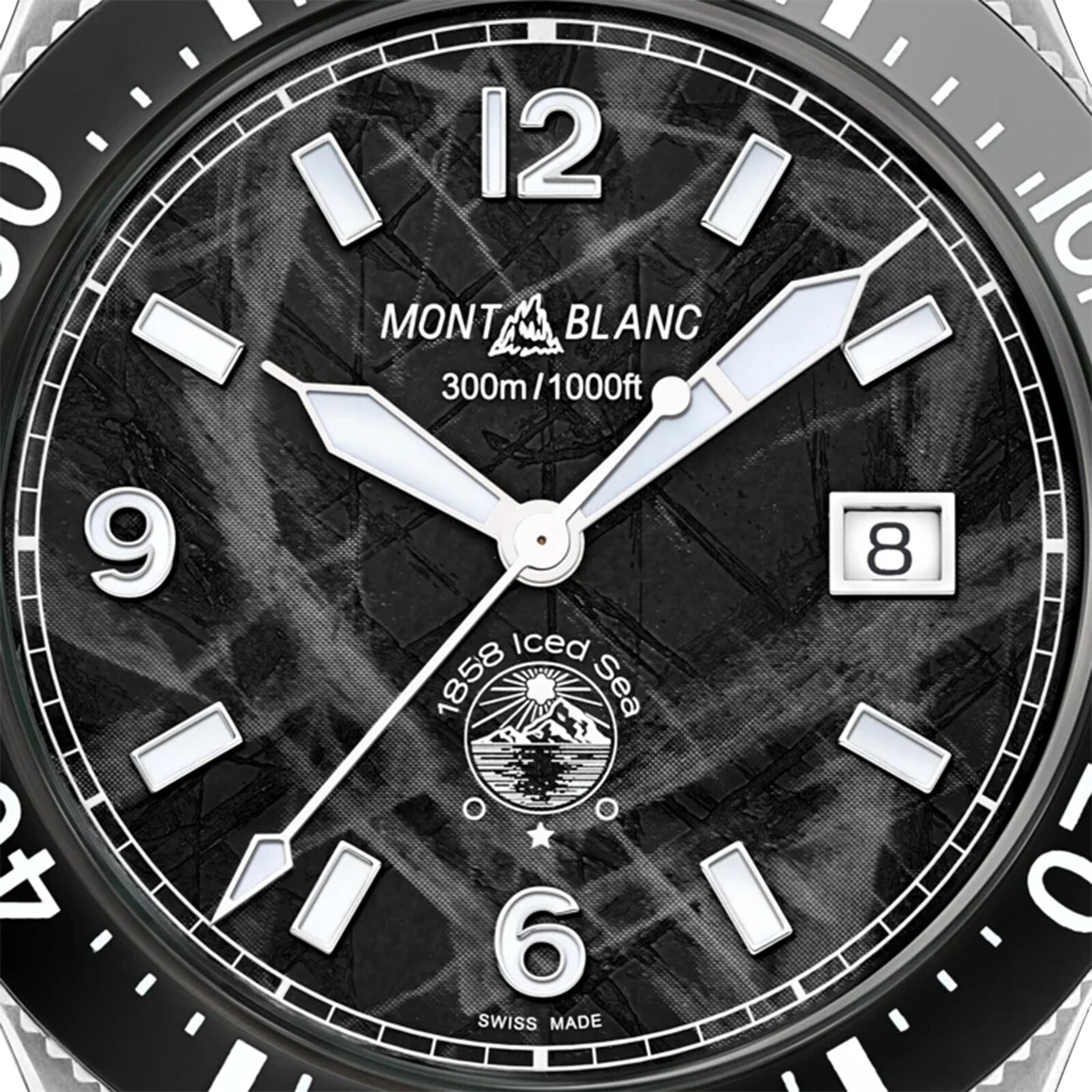 Replica Montblanc 1858 Iced Sea Automatic 41mm Mens details Black 129372 4 Replica Montblanc 1858 Iced Sea Automatic 41mm Mens details Black 129372