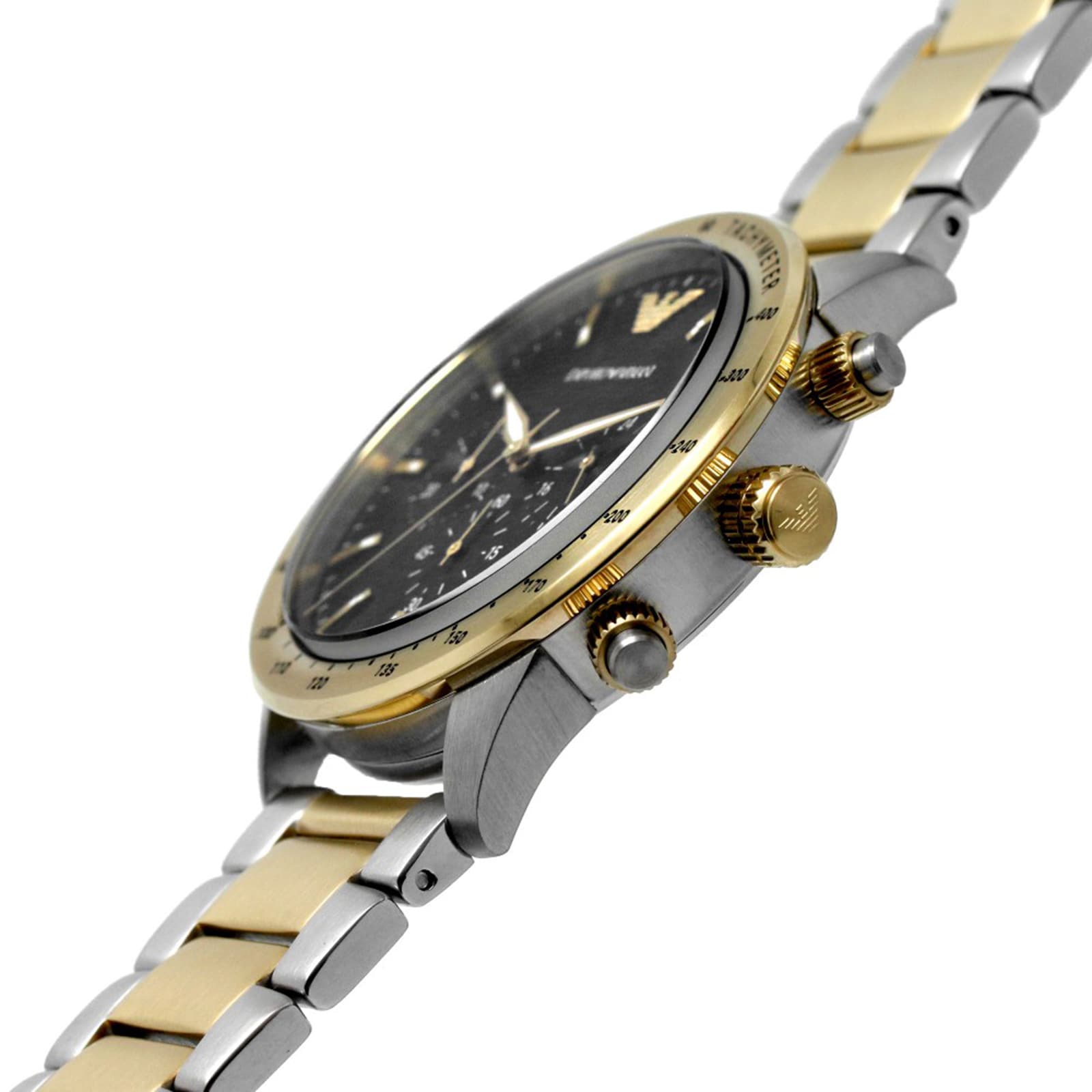 Replica Emporio Armani Mario Mens details 43mm Black AR11521