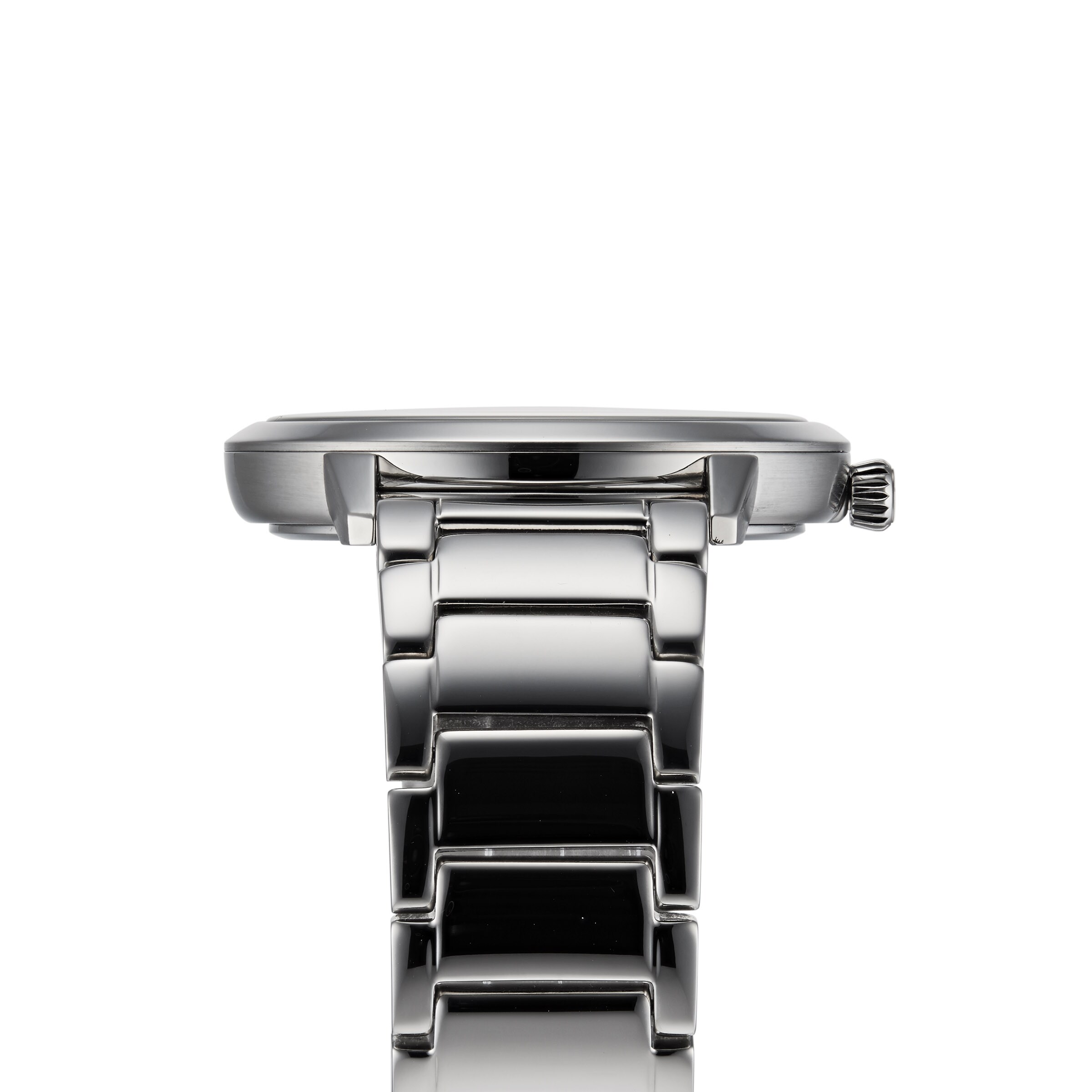 Replica Emporio Armani Men's Date Stainless Steel Bracelet Strap details Silver/Blue AR11311