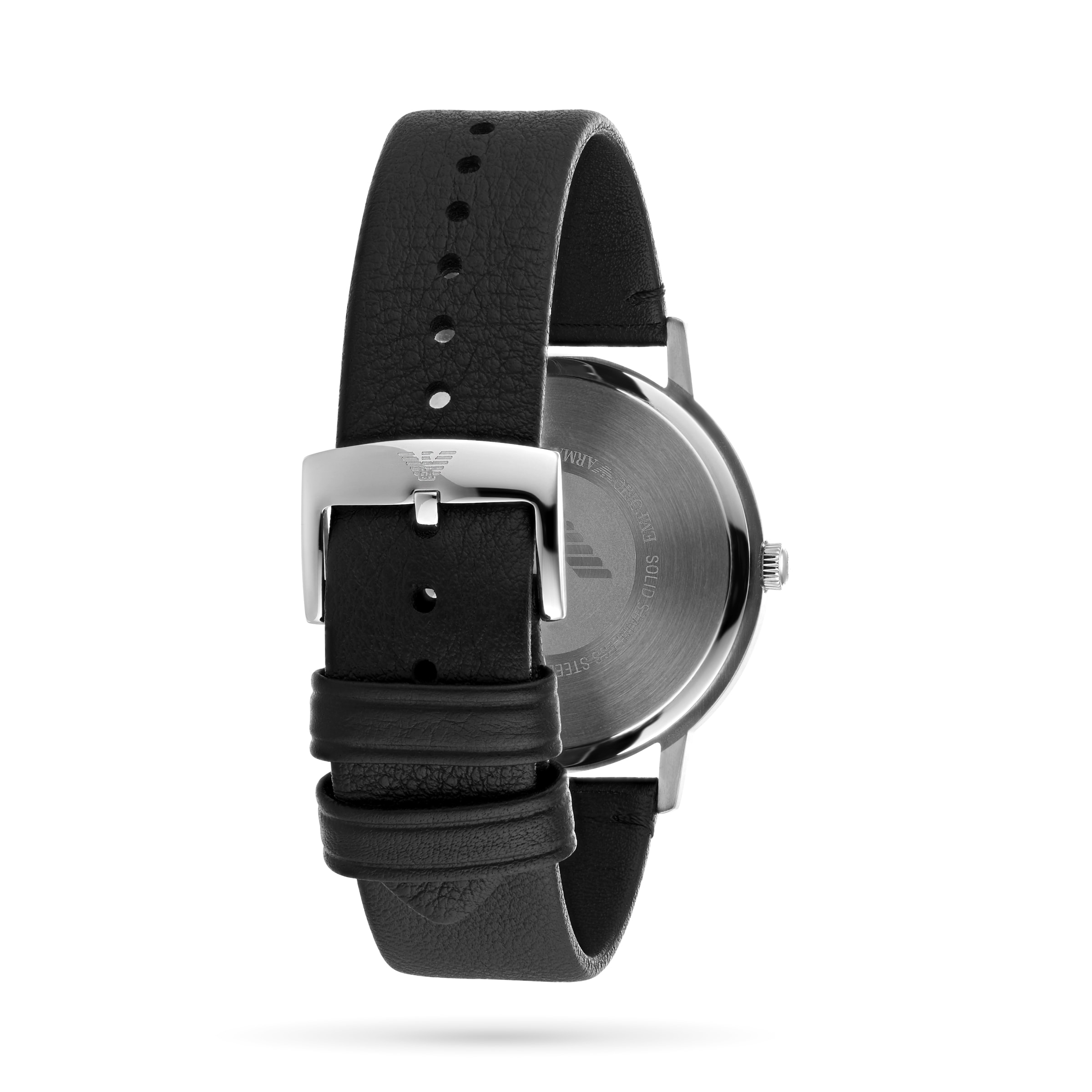 Replica Emporio Armani Black Leather Gents details AR11013 4 Replica Emporio Armani Black Leather Gents details AR11013