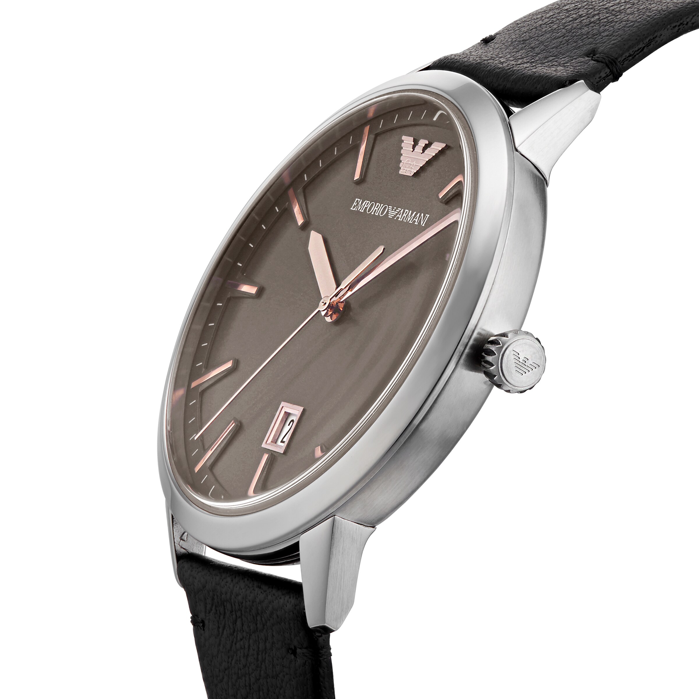 Replica Emporio Armani Black Leather Gents details AR11277 4 Replica Emporio Armani Black Leather Gents details AR11277