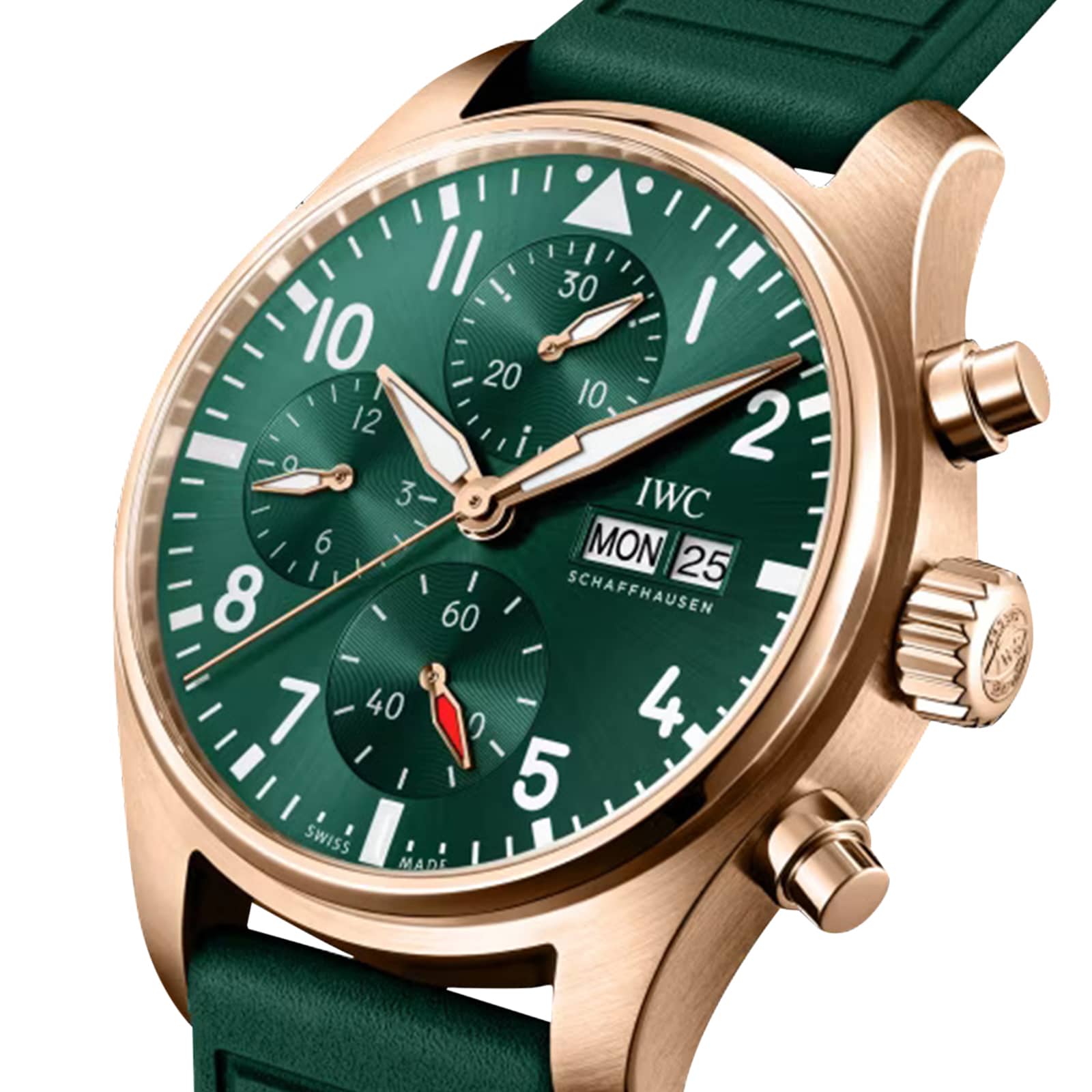 Replica IWC Pilot Chronograph 41mm Mens details Green IW388110