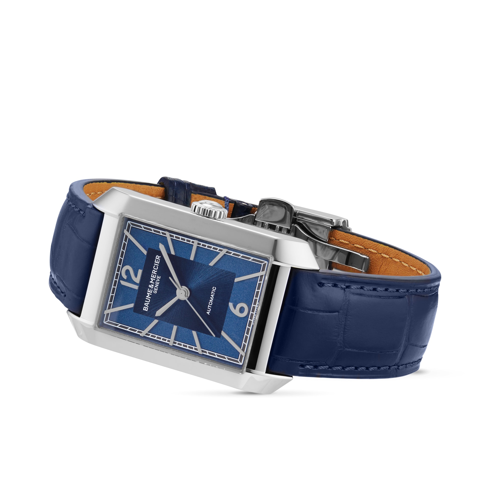 Replica Baume & Mercier Hampton Automatic 43mm X 27mm details Blue BM0A10732