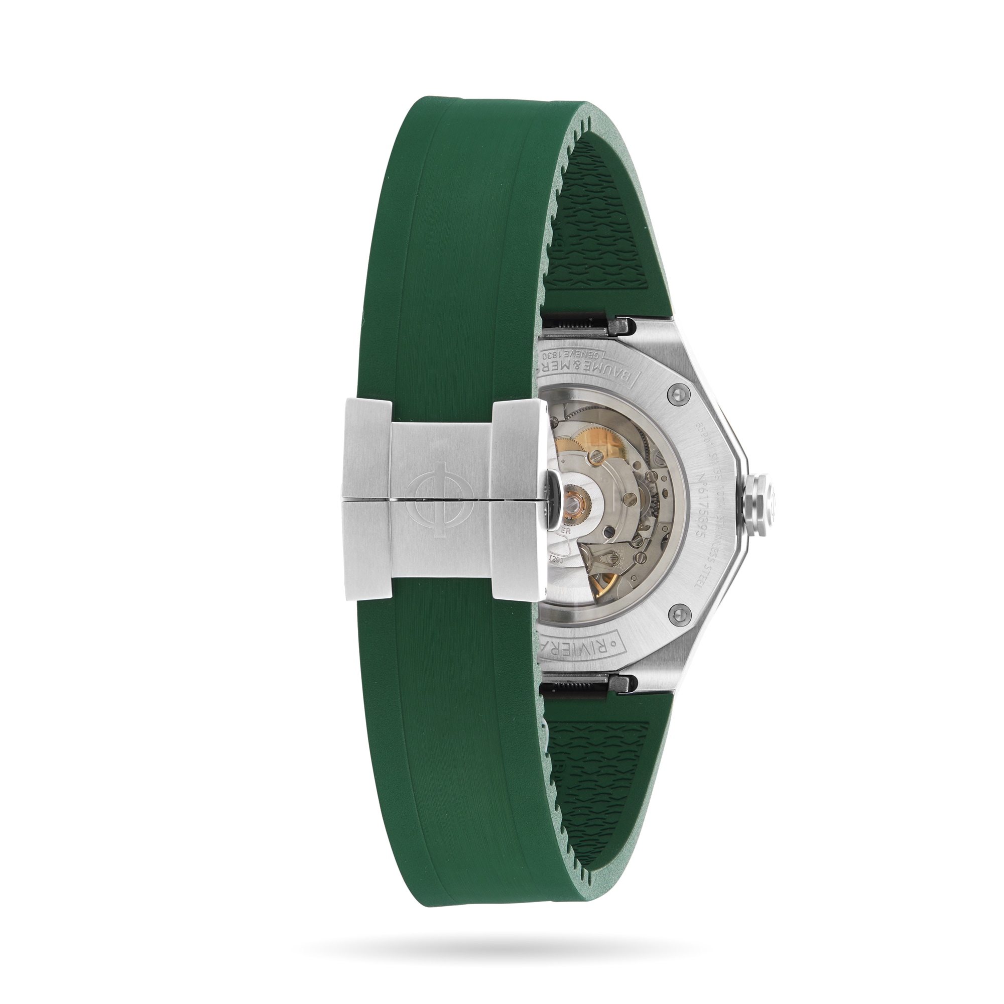 Replica Baume & Mercier Riviera 42mm Mens details Green M0A10618 4 Replica Baume & Mercier Riviera 42mm Mens details Green M0A10618