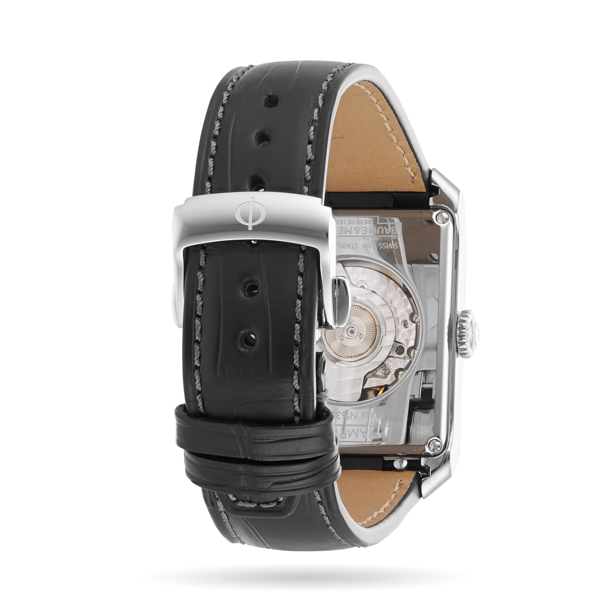 Replica Baume & Mercier Hampton Small Seconds 48mm X 31mm Mens details Silver M0A10528