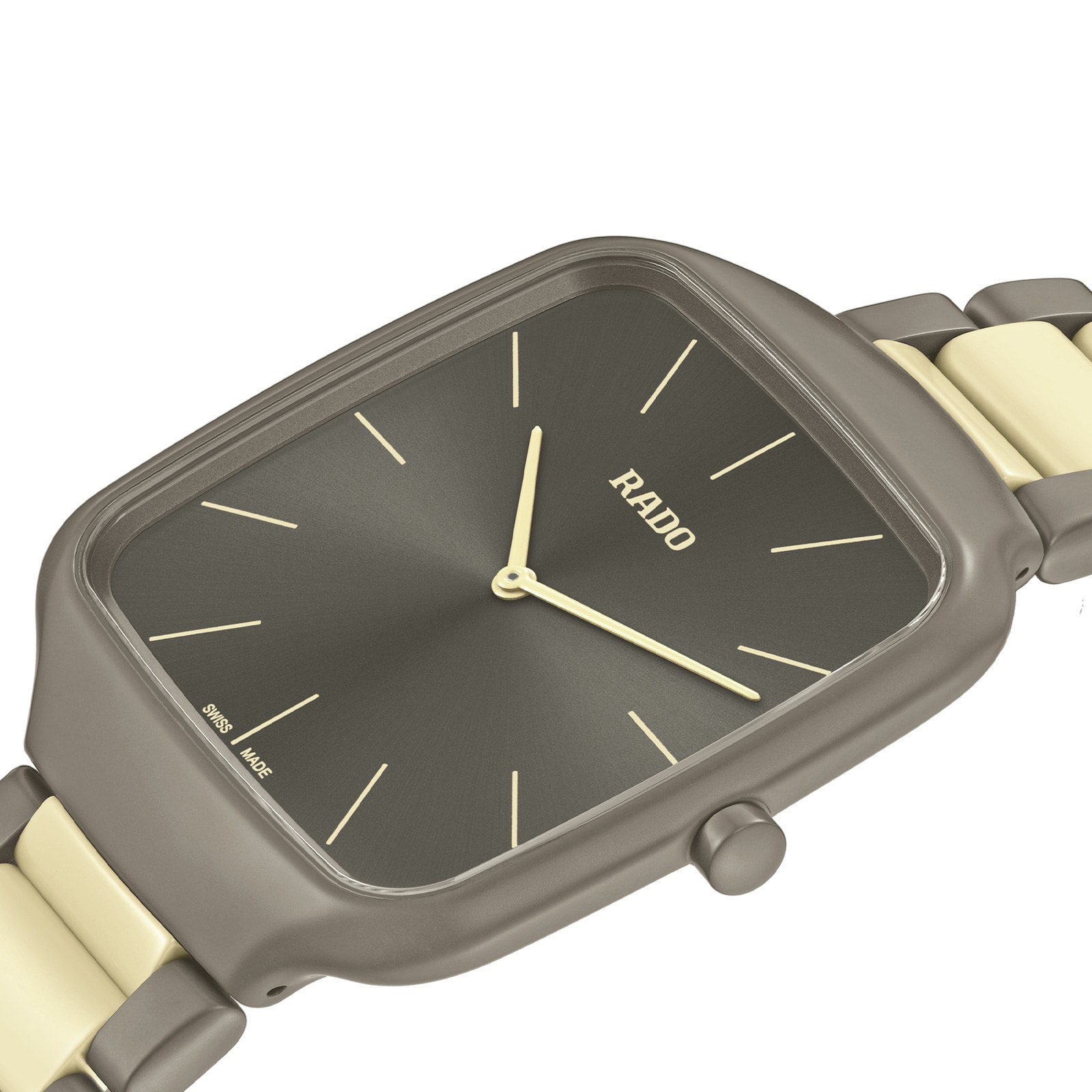 Replica Rado True Square Thinline X Les Couleurs Le Corbusier 37mm Limited Edition Unisex details Grey And Cream R27046172