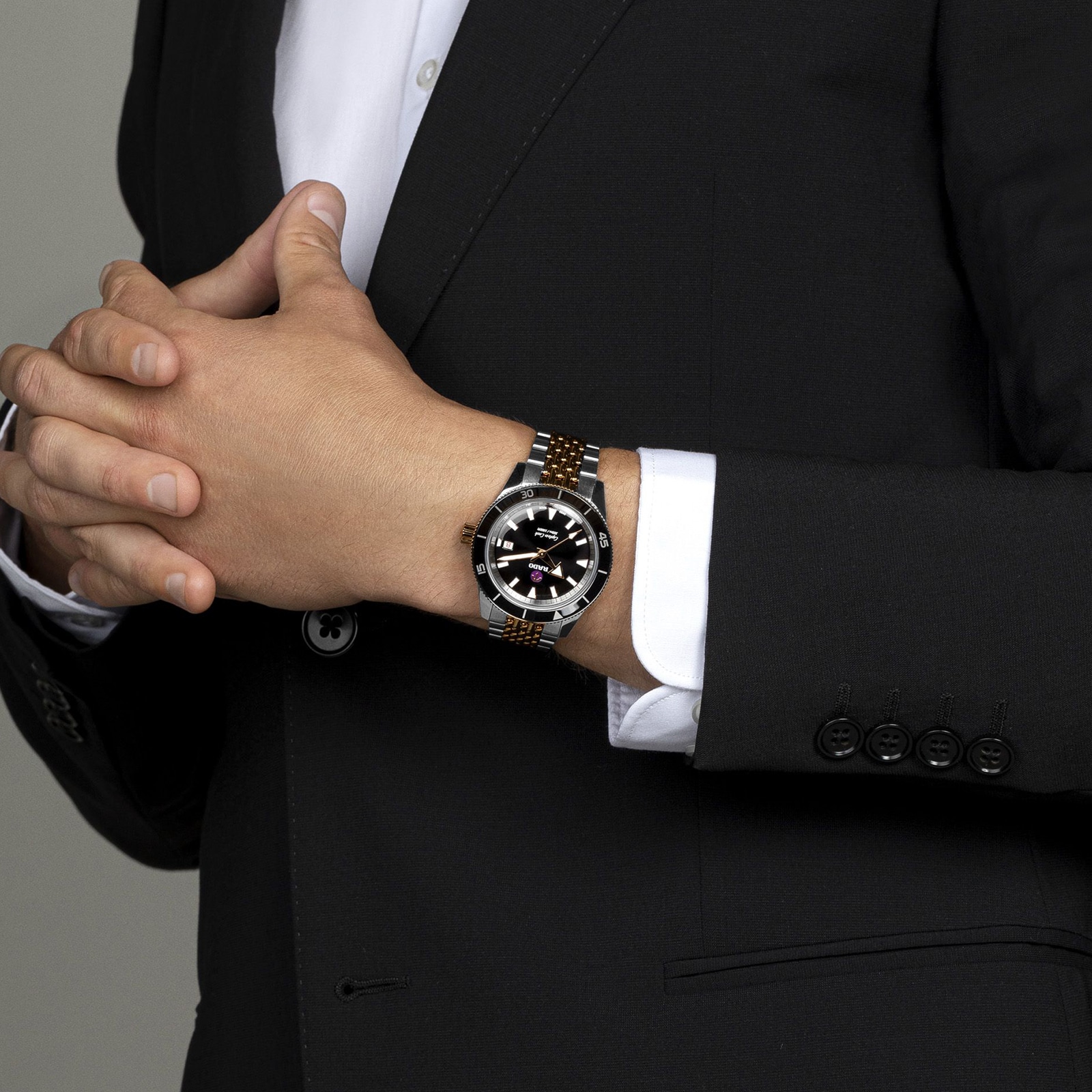 Replica Rado Captain Cook Automatic 42mm Mens details R32137153