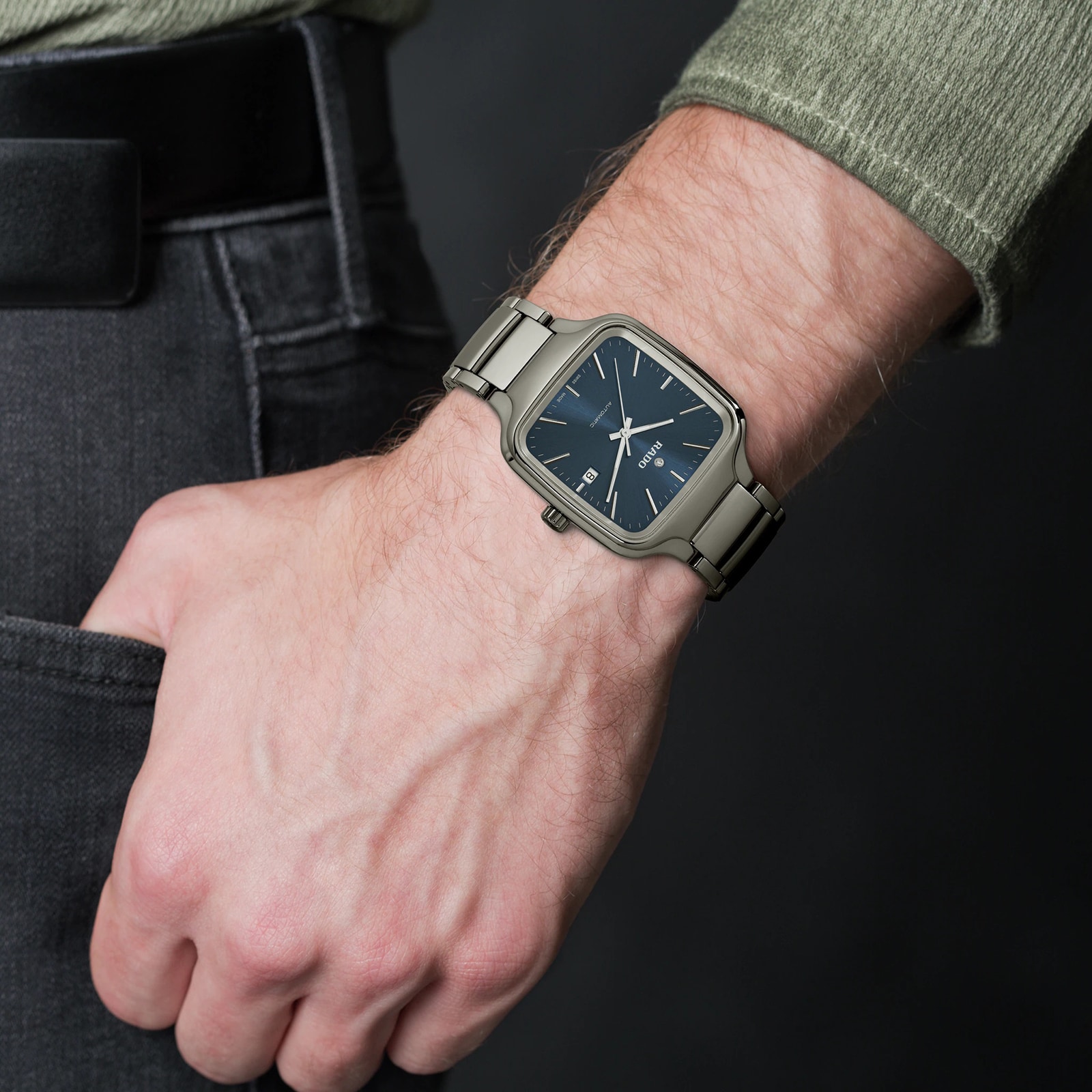Replica Rado True Square Automatic 38mm Mens details R27077202